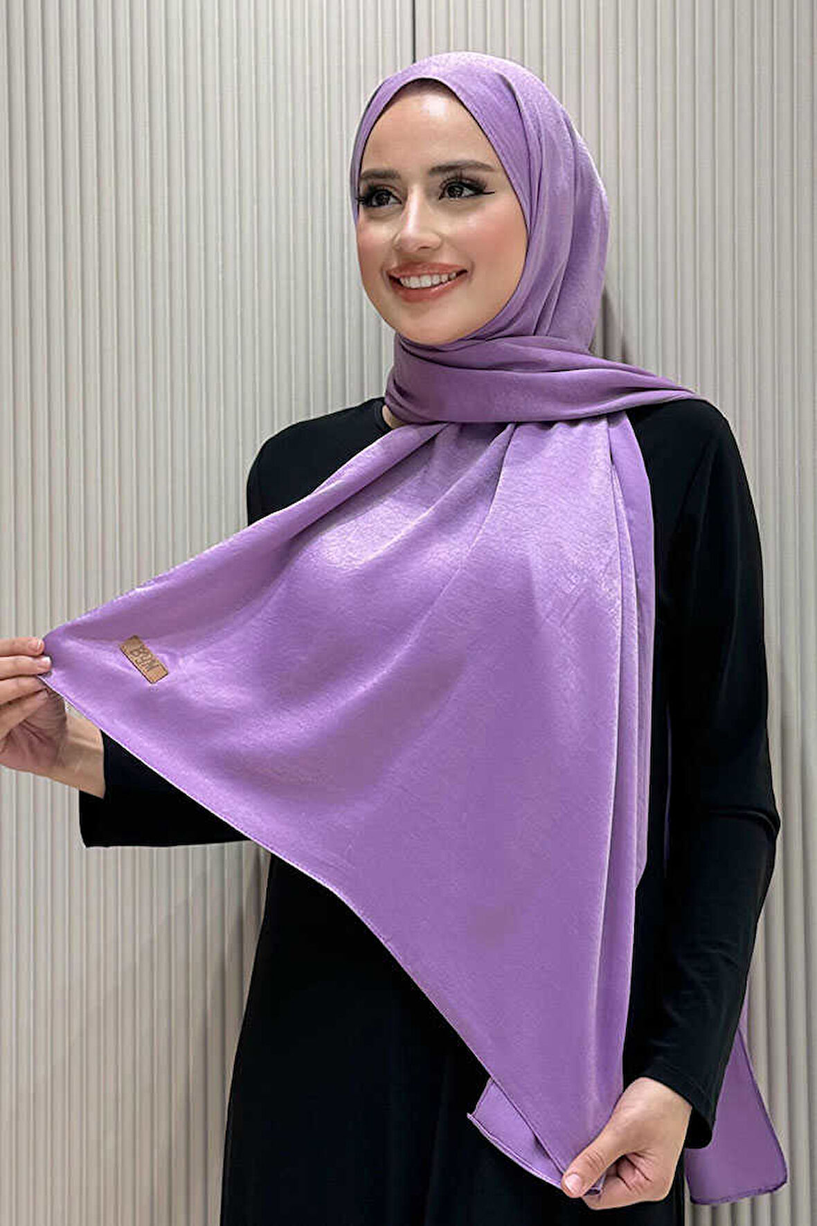 2070 Pamuk Bambu Şal Lila