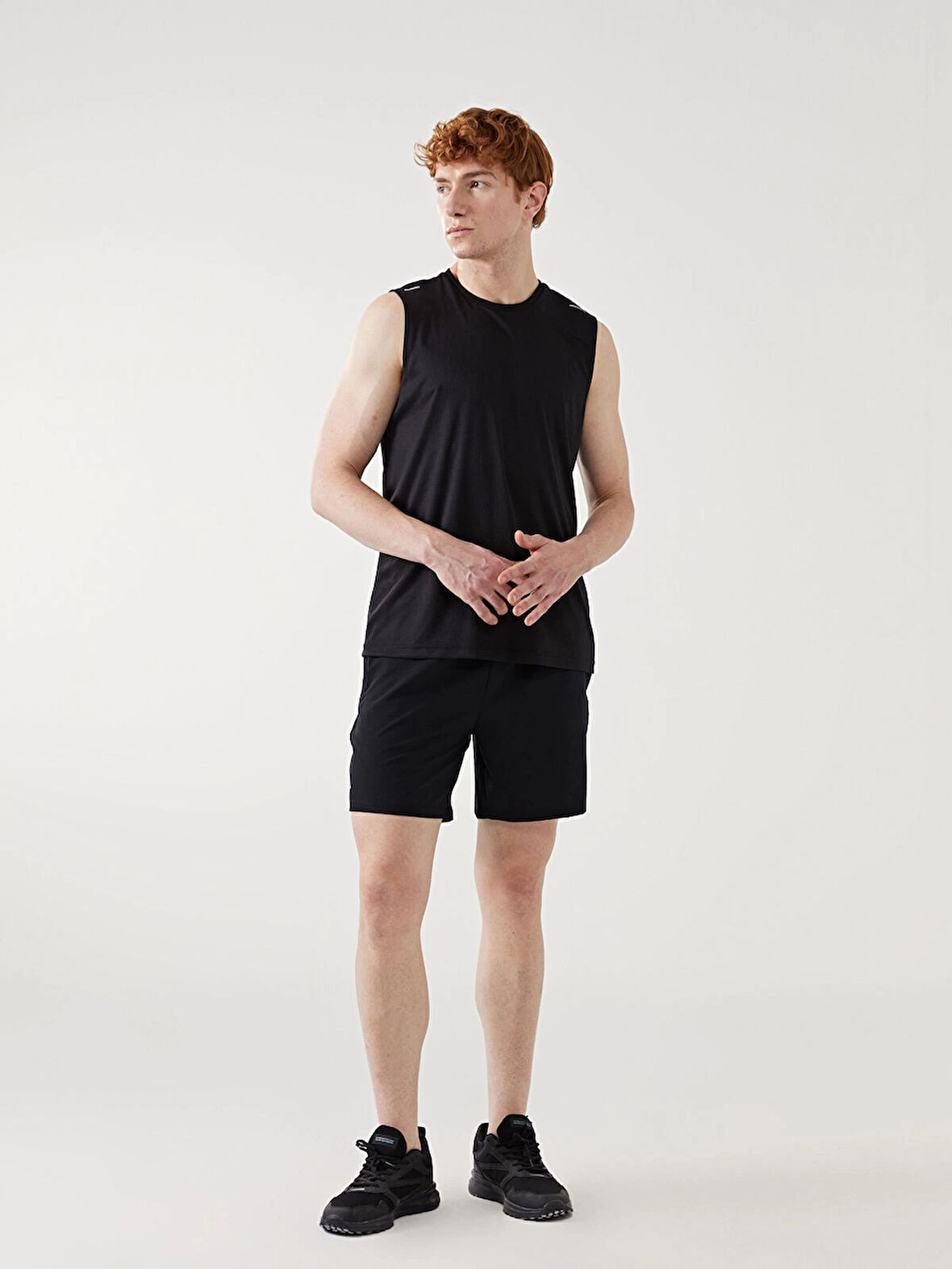 XSIDE ACTIVE Siyah Standart Kalıp Erkek Spor Şort