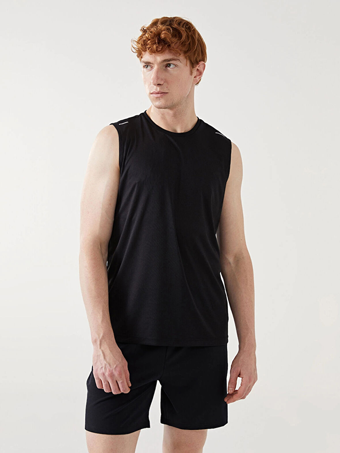 XSIDE ACTIVE Siyah Bisiklet Yaka Erkek Kolsuz Tişört