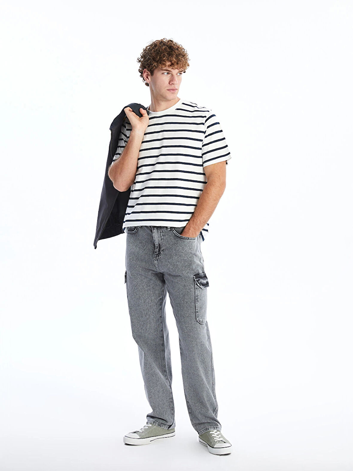 XSIDE GRİ Baggy Fit Erkek Jean Pantolon