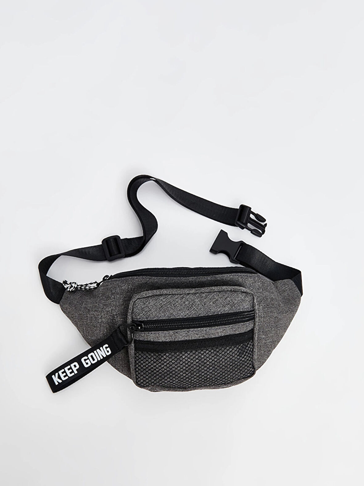 LCW ACCESSORIES Gri Çok Bölmeli Erkek Çocuk Bel Çantası