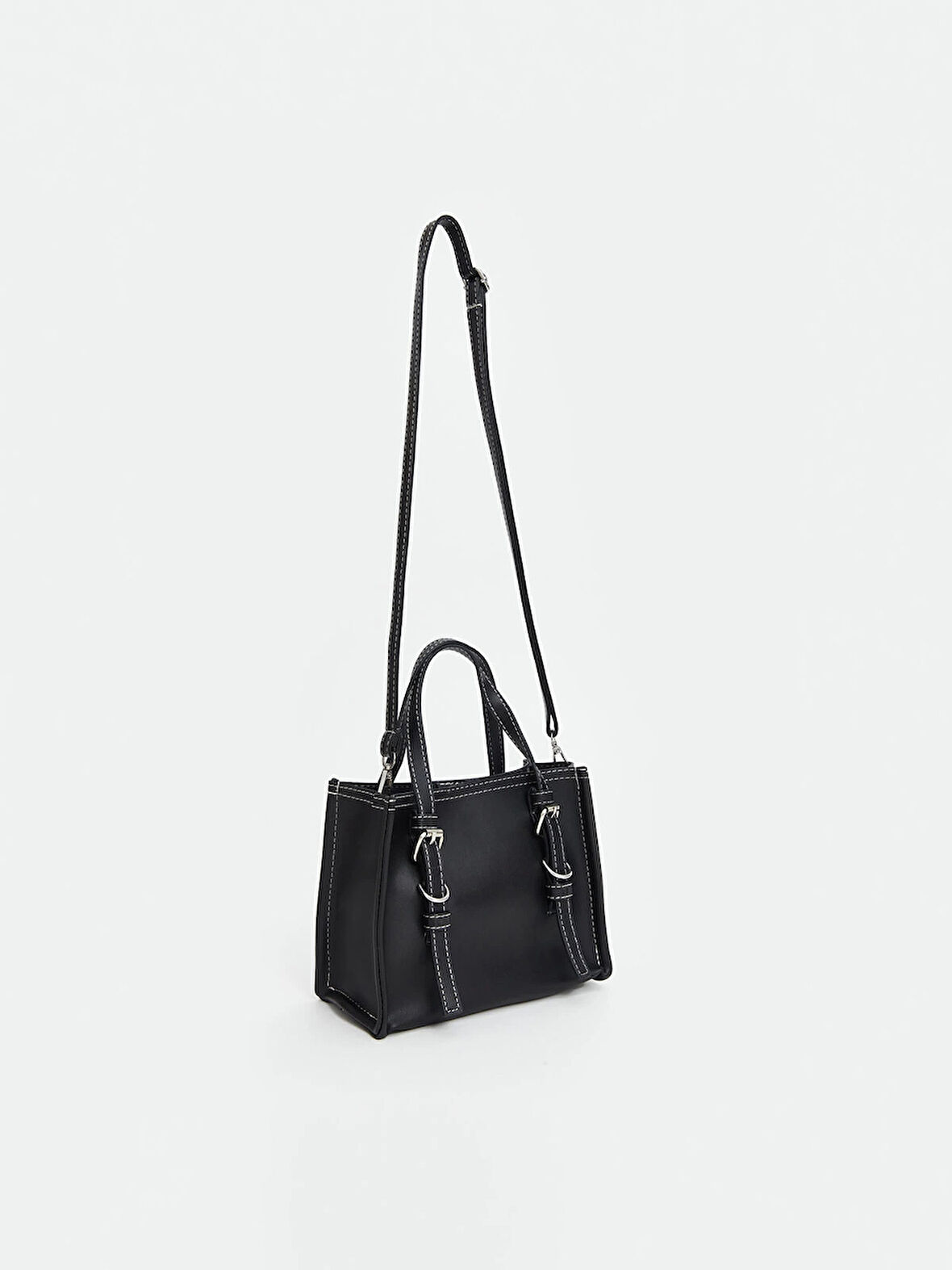 LCW ACCESSORIES SİYAH Deri Görünümlü Kadın Omuz Çantası