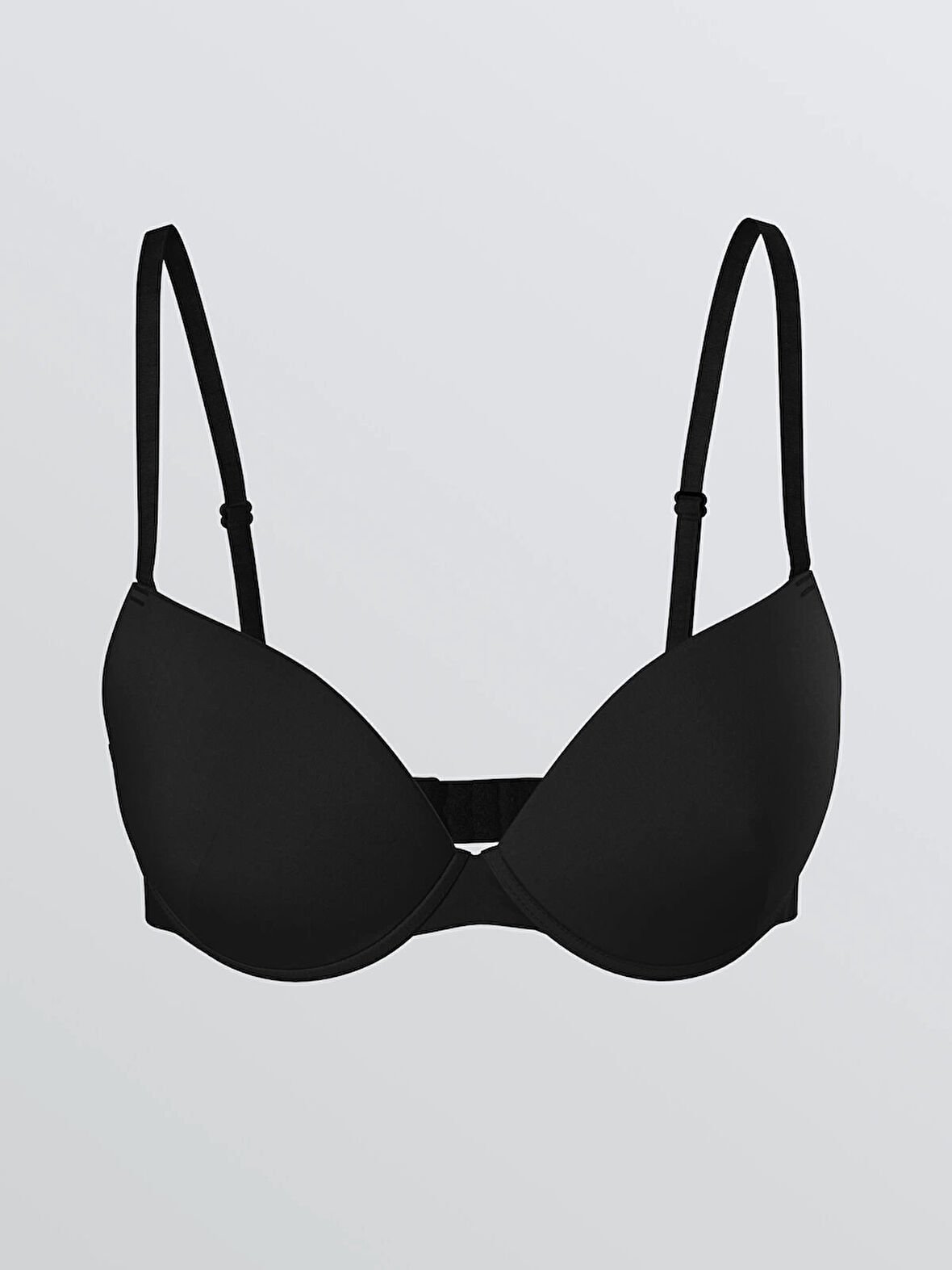 LCW DREAM Siyah Balenli Yarım Dolgulu Tişört Sütyen