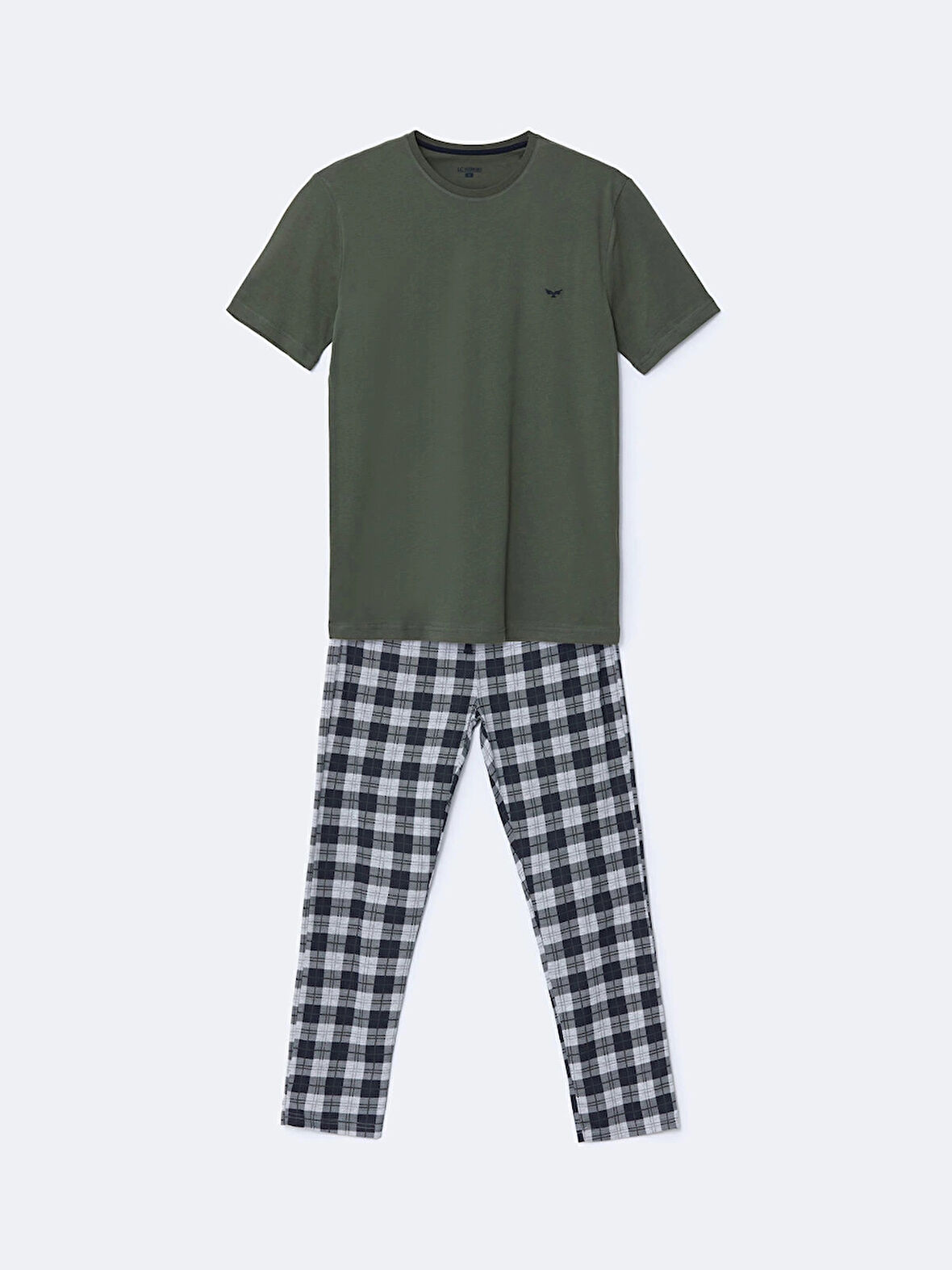 LC WAIKIKI YEŞİL Standart Kalıp Erkek Pijama Takımı