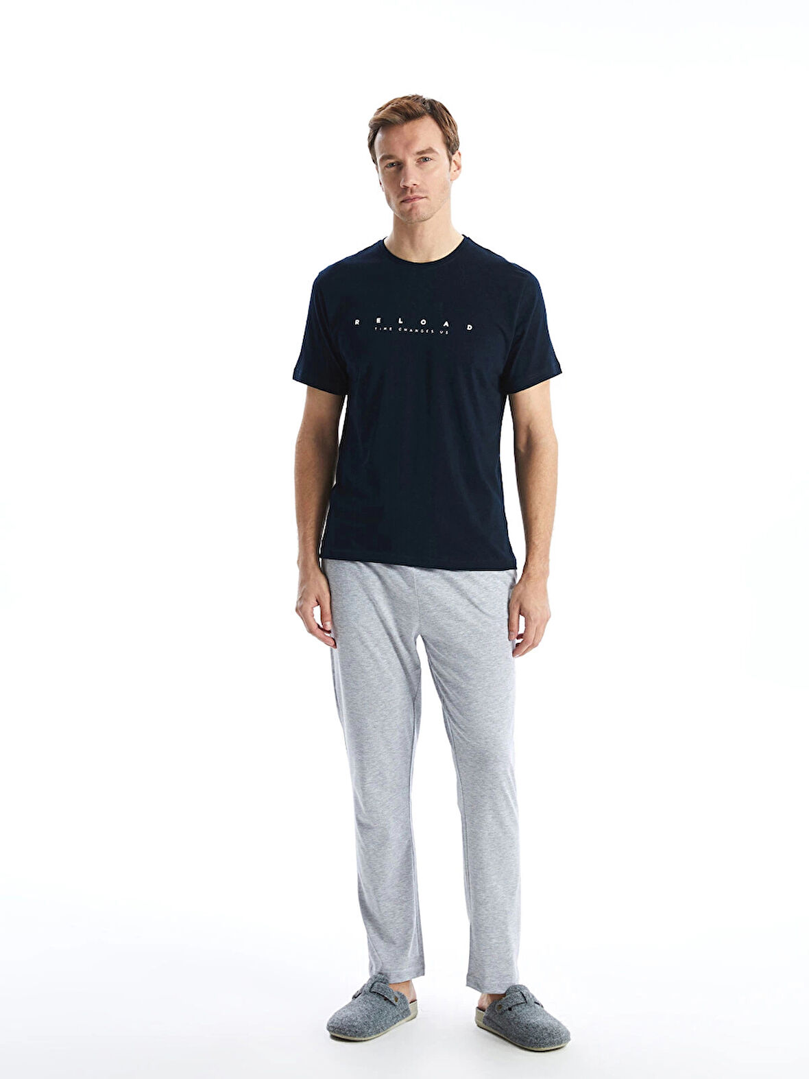 LC WAIKIKI LACİVERT Standart Kalıp Erkek Pijama Takımı