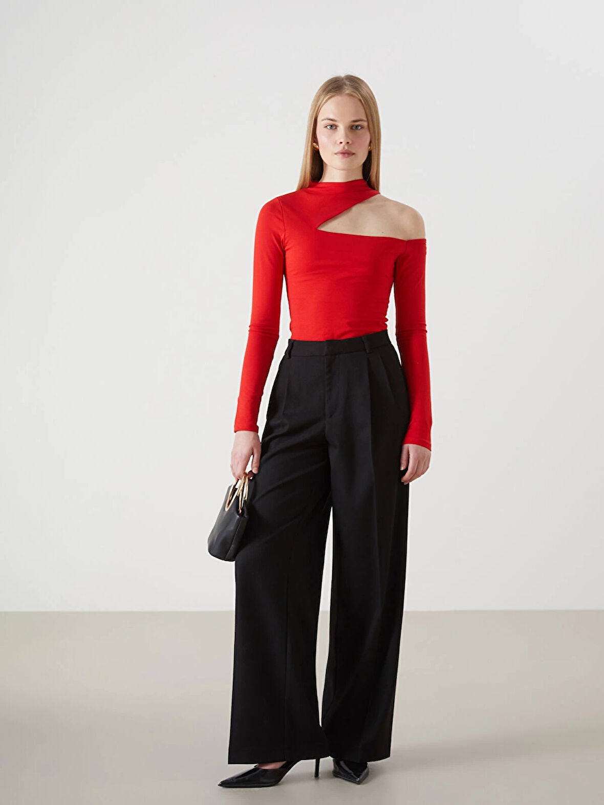 LCW Vision SİYAH Loose Fit Kadın Pantolon