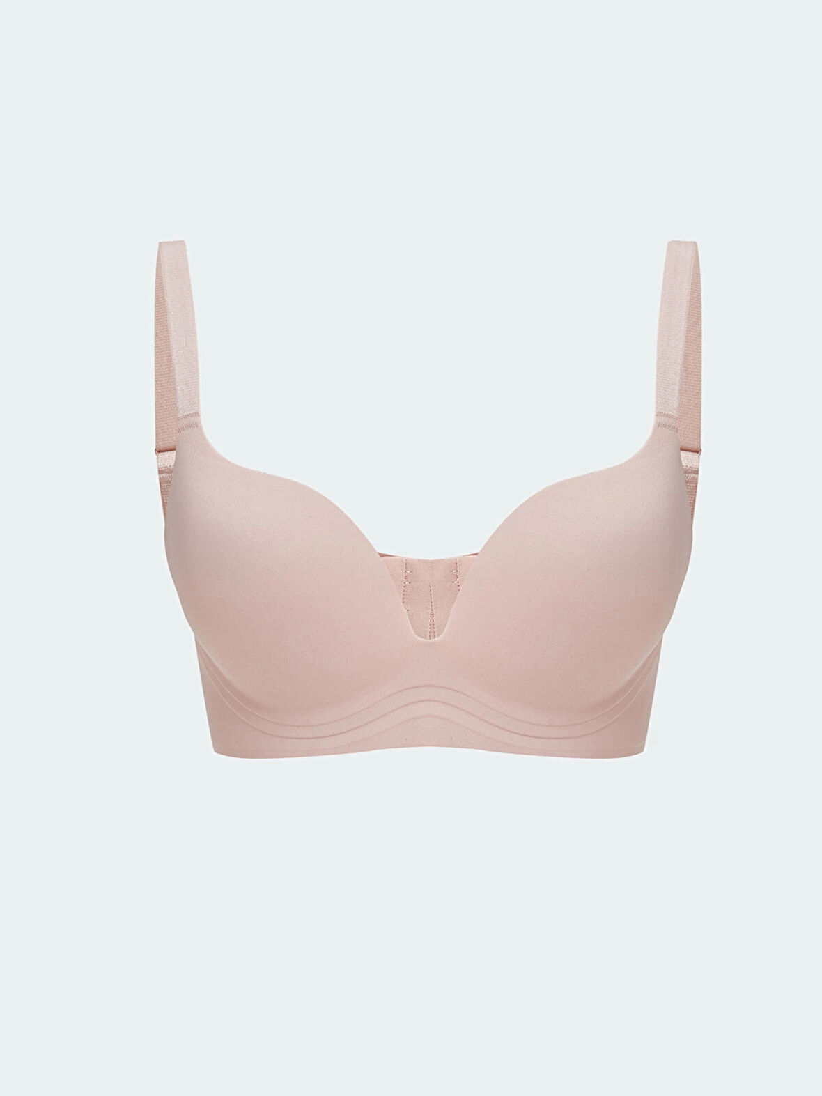 LCW DREAM Pembe Balensiz Dolgusuz Düz Tişört Sütyen