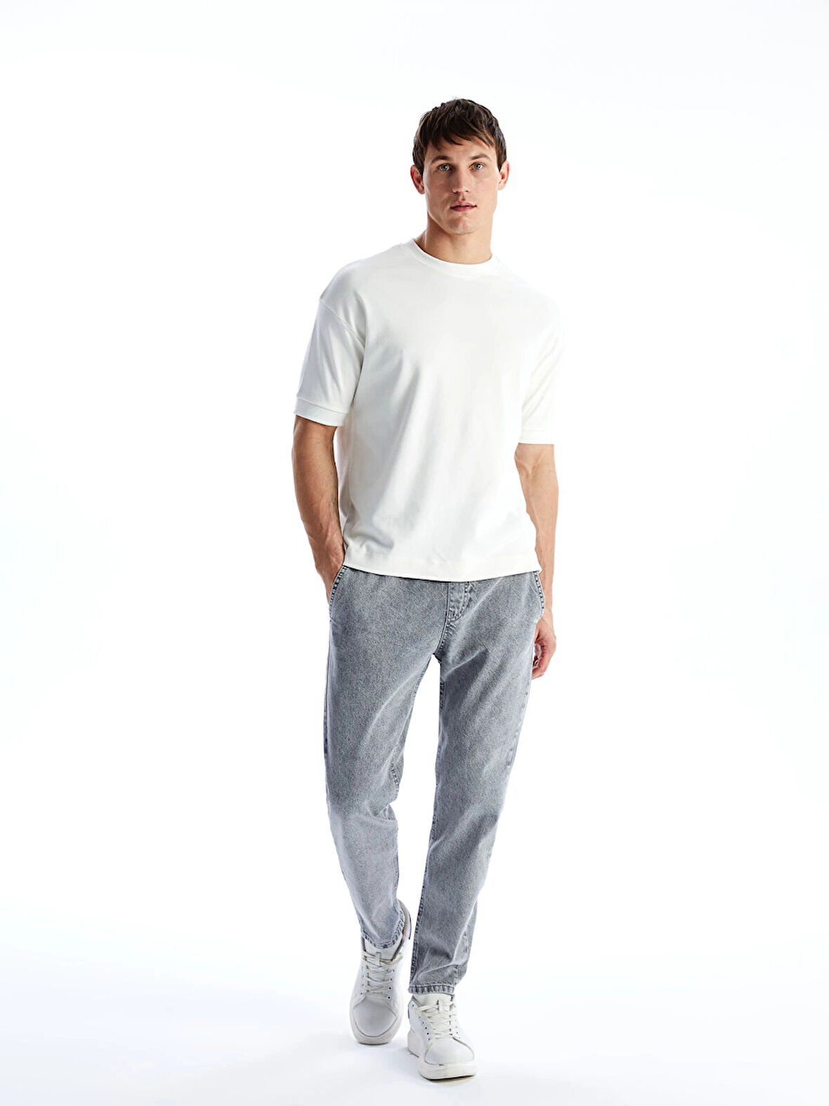 LCW Jeans GRİ 700 Baggy Fit Erkek Jean Pantolon