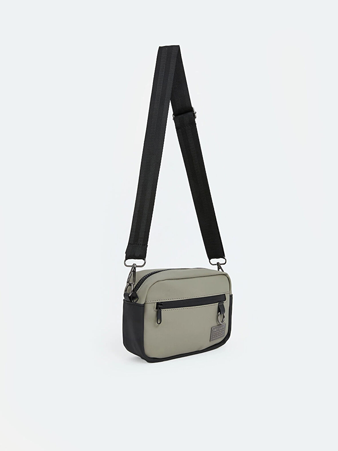 LCW ACCESSORIES GRİ Fermuarlı Erkek Omuz Çantası