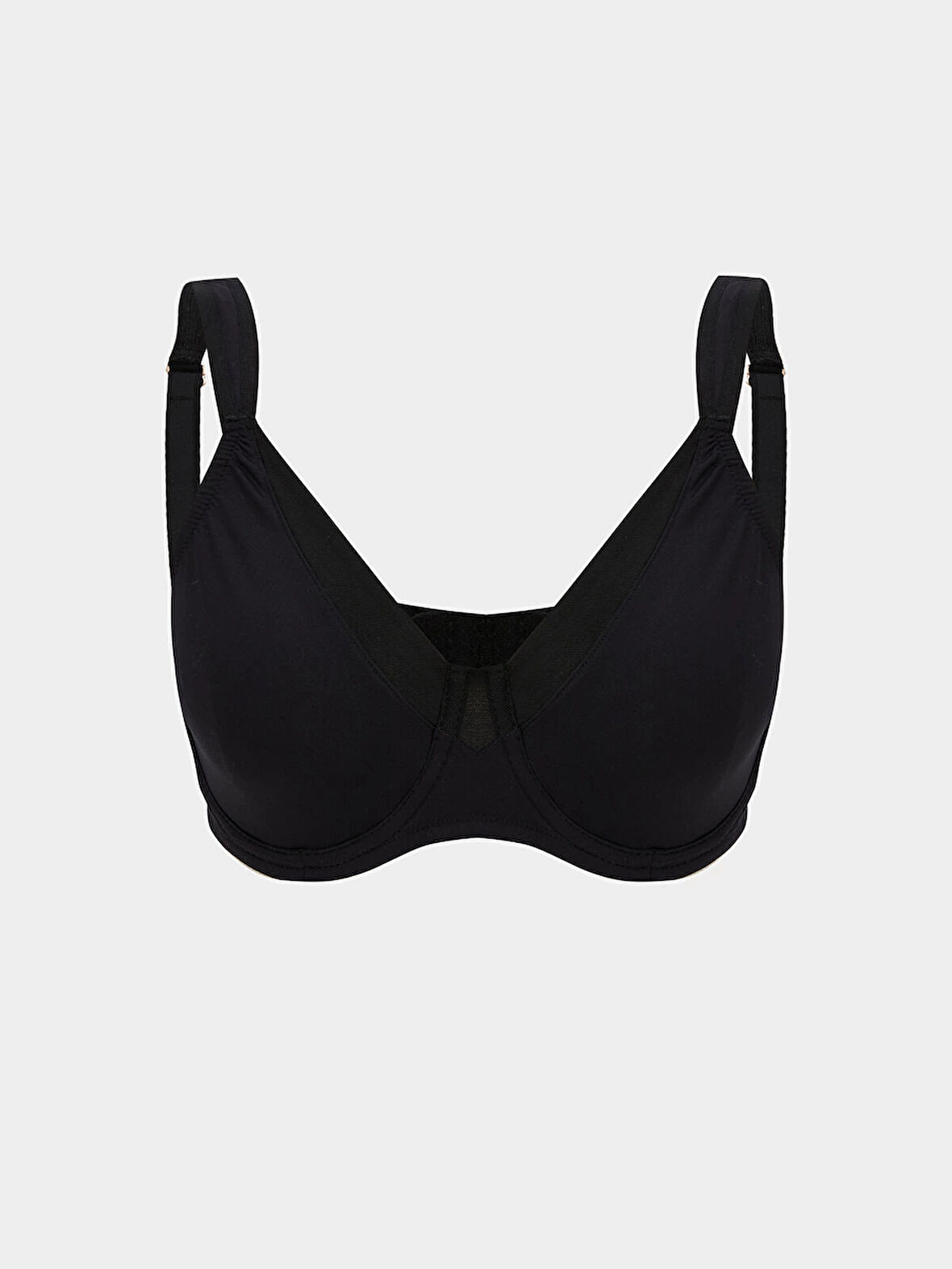 LCW DREAM Siyah Balenli Dolgusuz Düz Toparlayıcı Sütyen