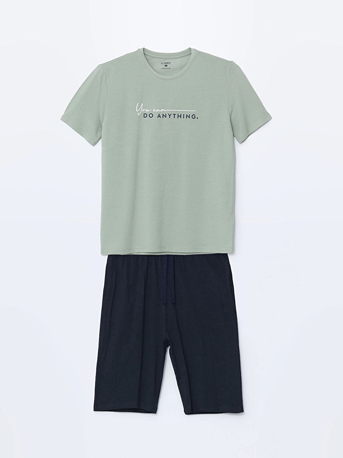 LC WAIKIKI Lacivert Standart Kalıp Erkek Şortlu Pijama Takımı