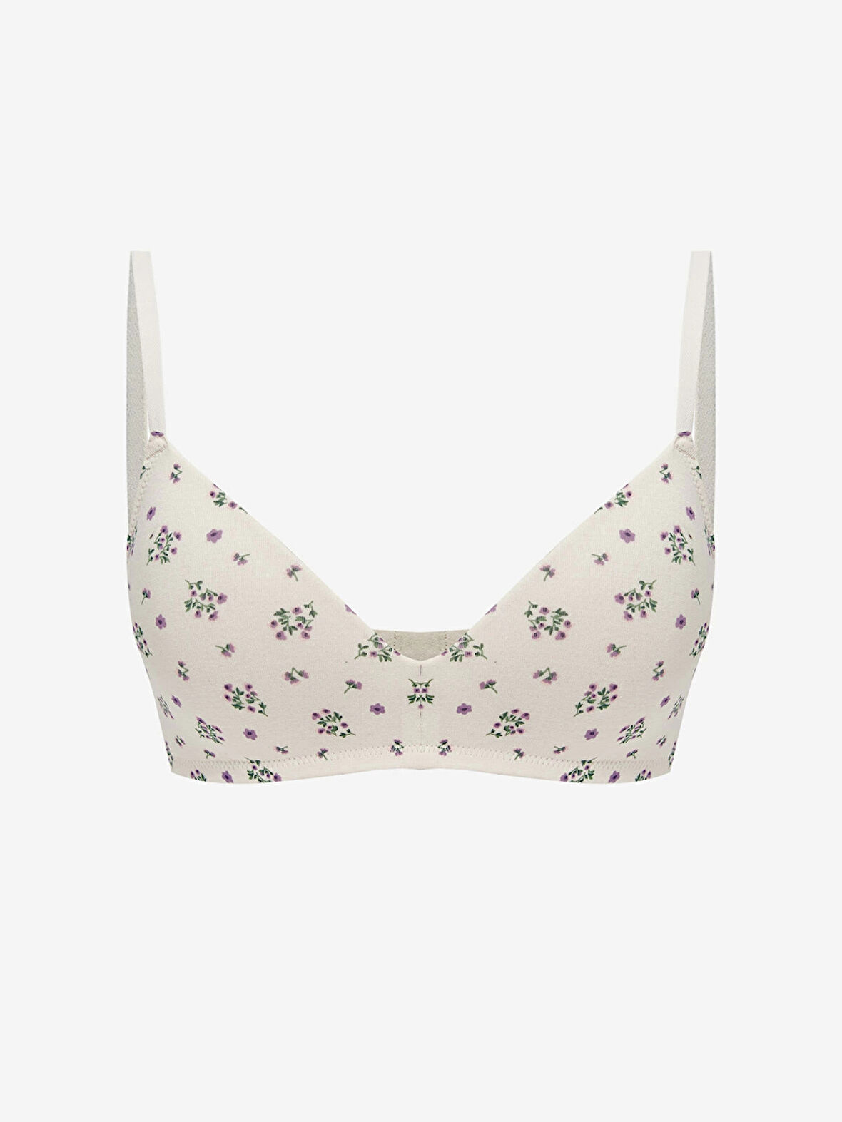 LCW DREAM Pembe Balensiz Dolgusuz Çiçekli Sütyen