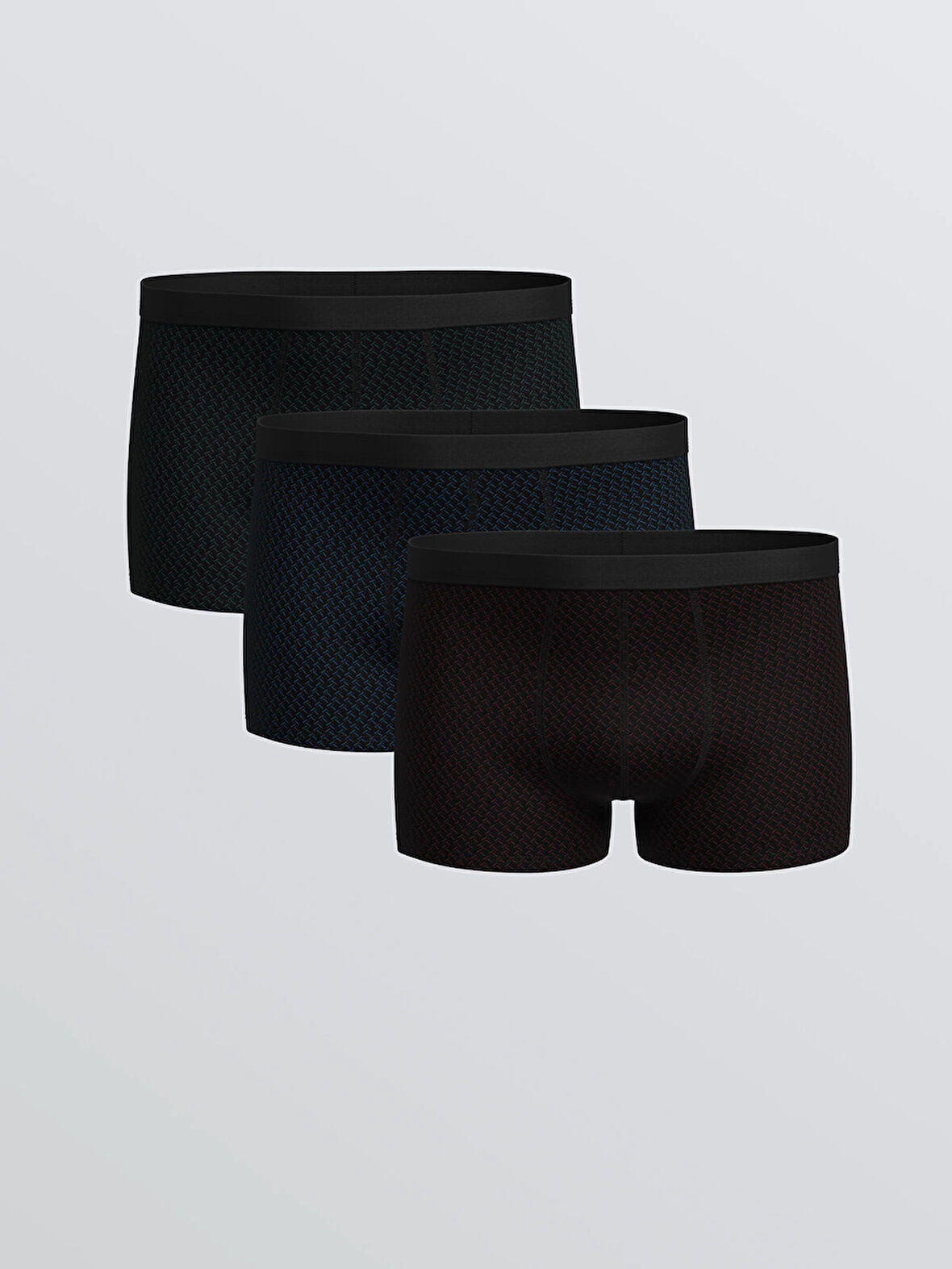 LC WAIKIKI Mavi Standart Kalıp Pamuklu Esnek Erkek Boxer 3'lü