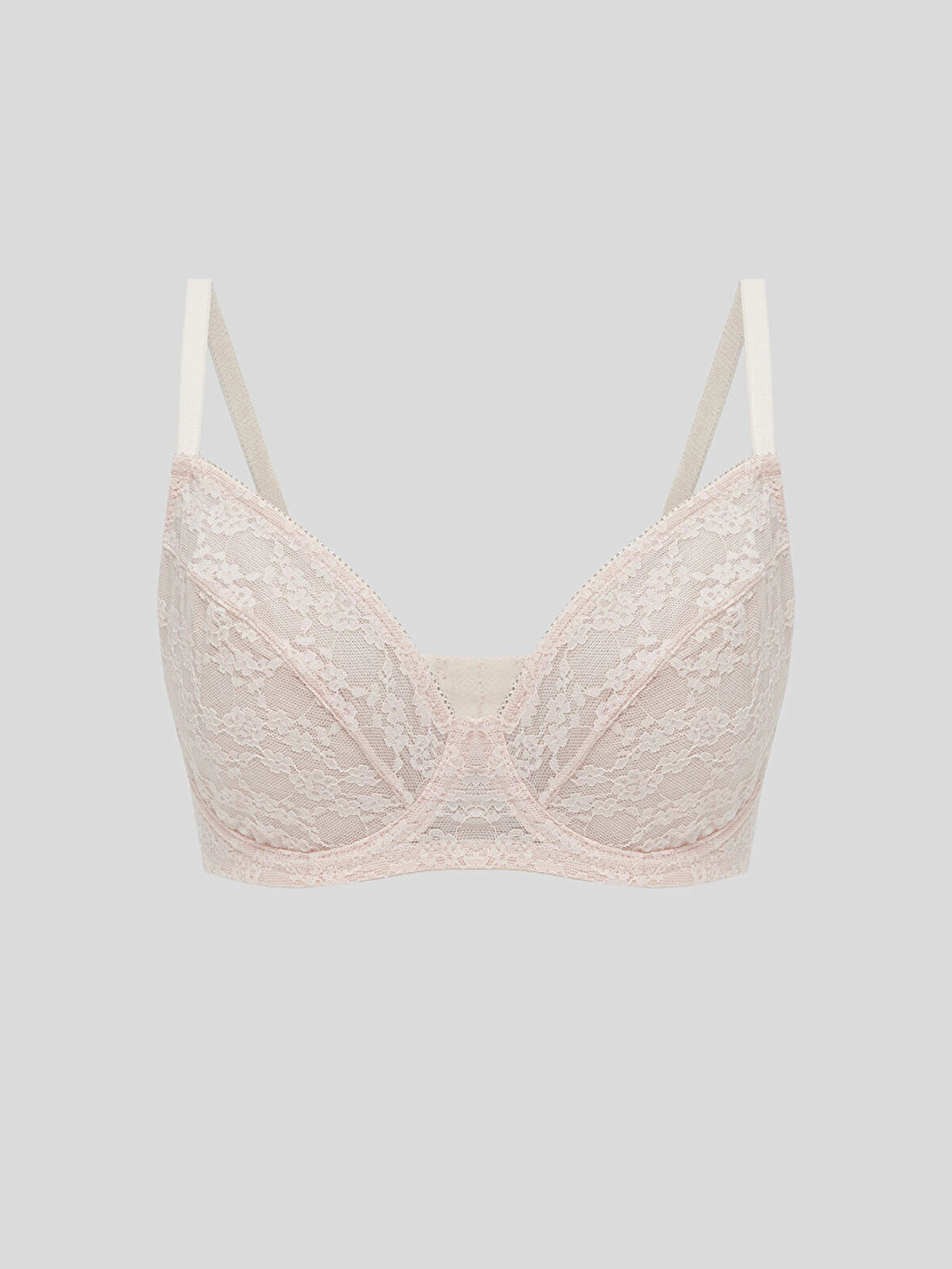 LCW DREAM Pembe Balenli Dolgusuz Dantelli Tişört Sütyen