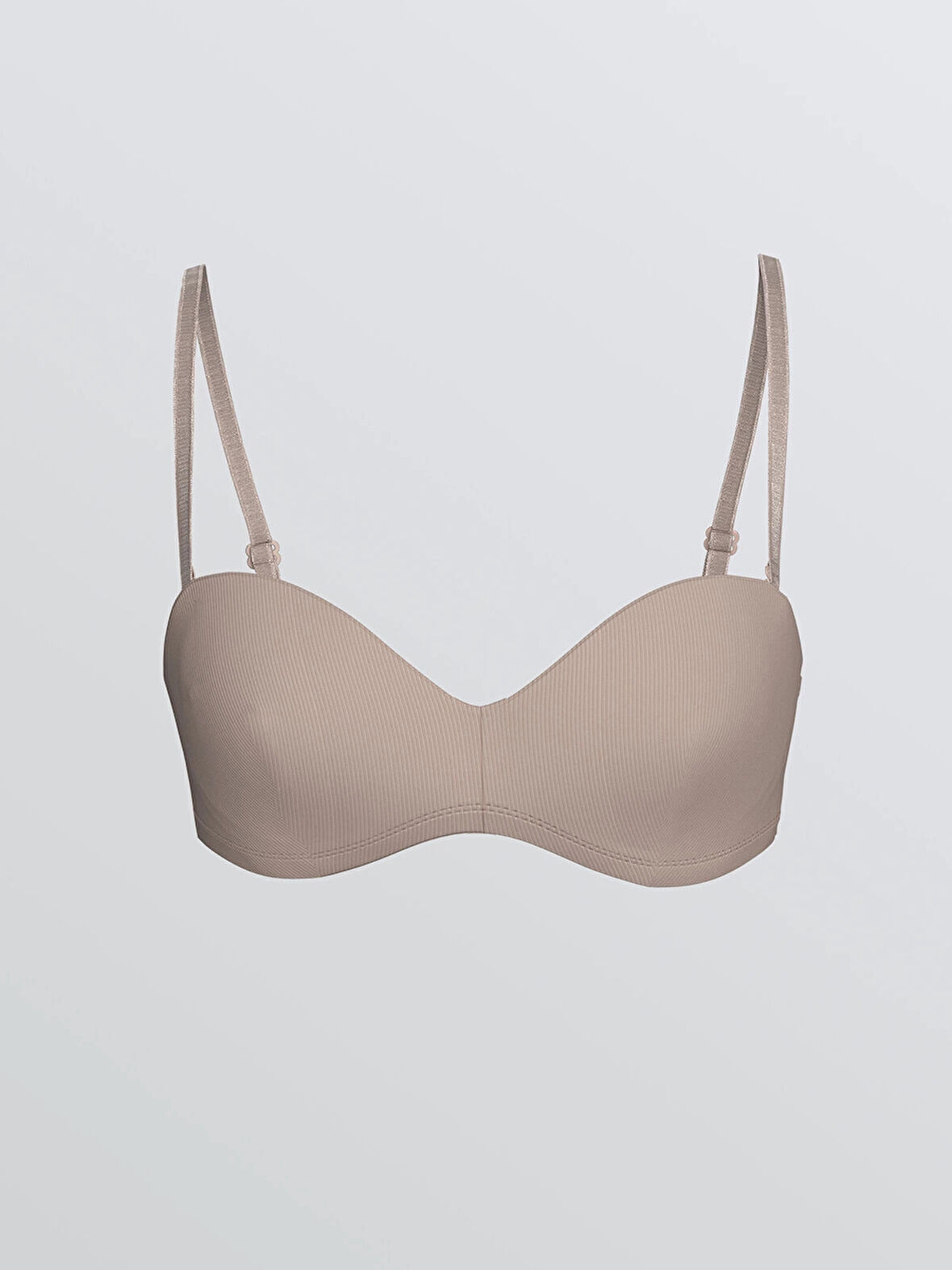 LCW DREAM Pembe Balenli Dolgusuz Düz Straplez Sütyen