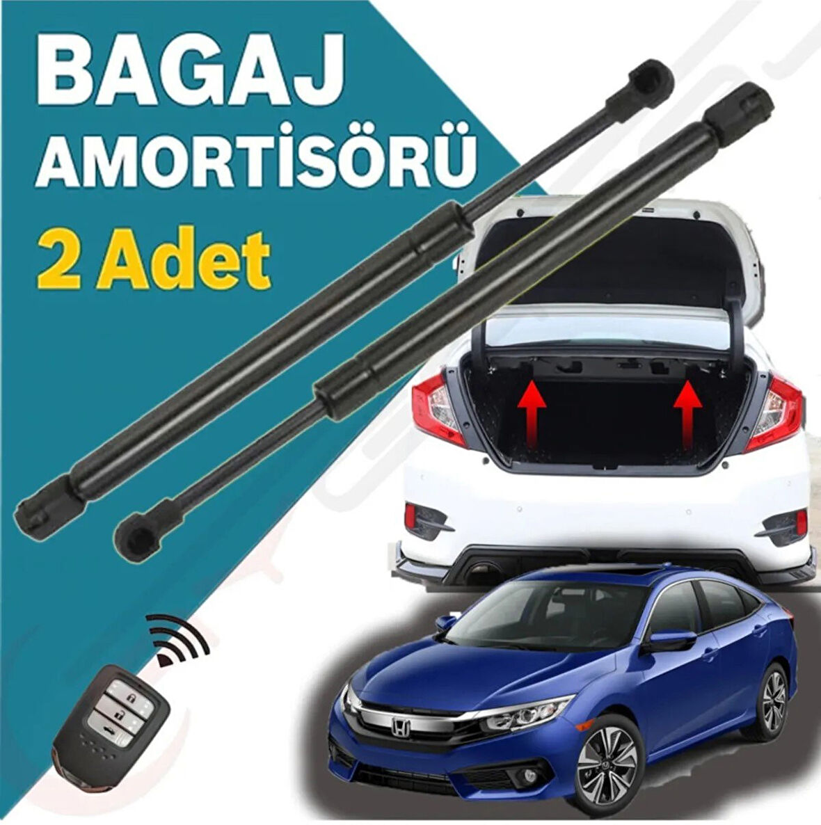 Honda Civic Fc5 Bagaj Amortisörü KİTİ- SET  2016-2021 