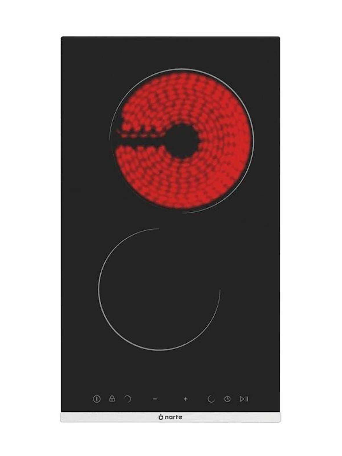 NARTE VTC300B | VitroSeramik 2 li Ankastre Cam Ocak Siyah- 6Yıl Garantili