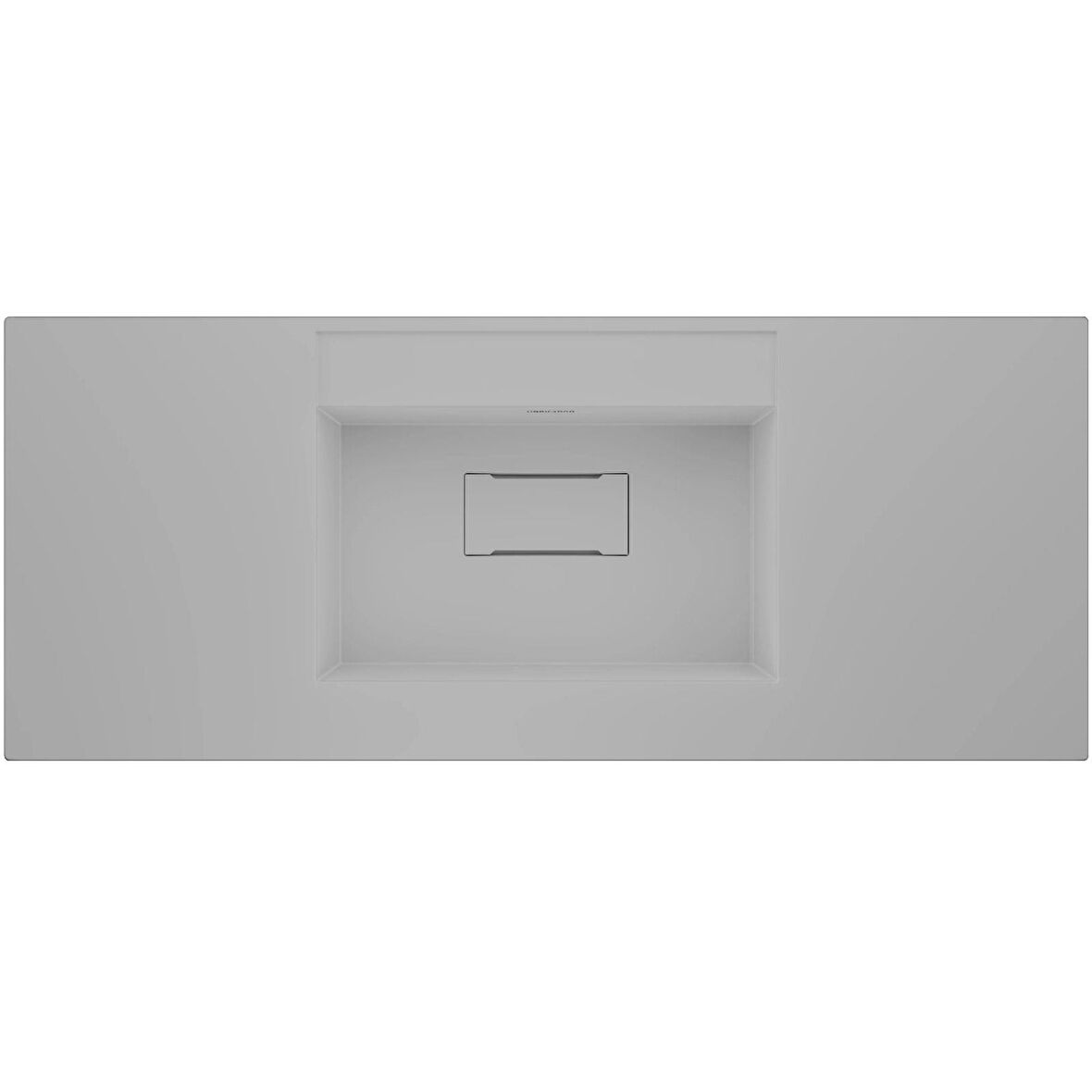 Real Stone Flatstone 80x50 Beyaz Etajerli Granit Banyo Lavabosu