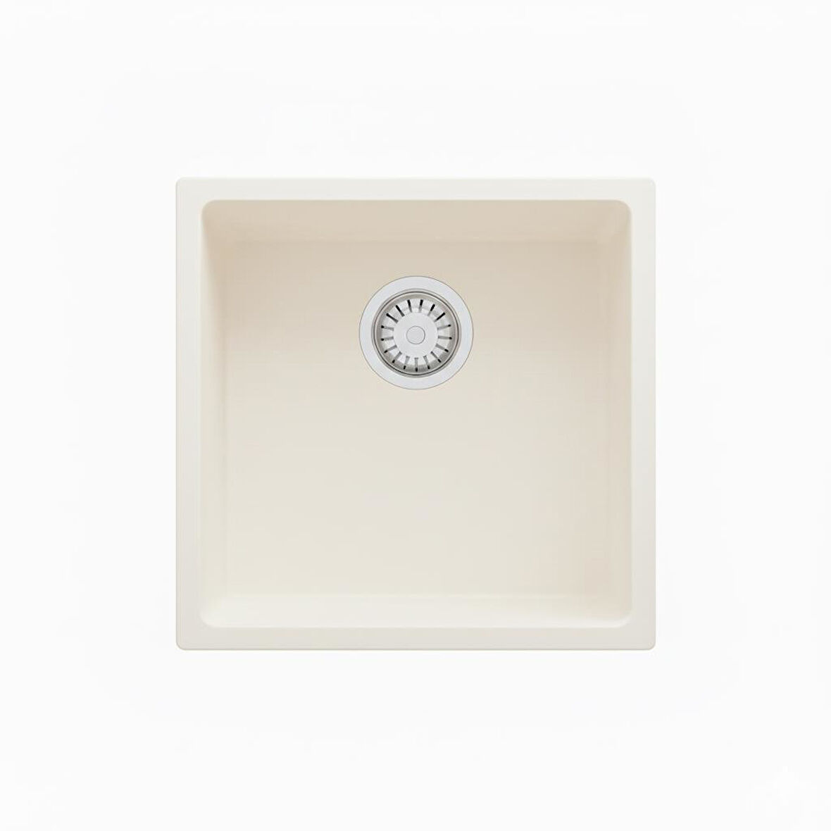 Real Stone Steep 45x40 Beyaz Granit Mutfak Eviyesi