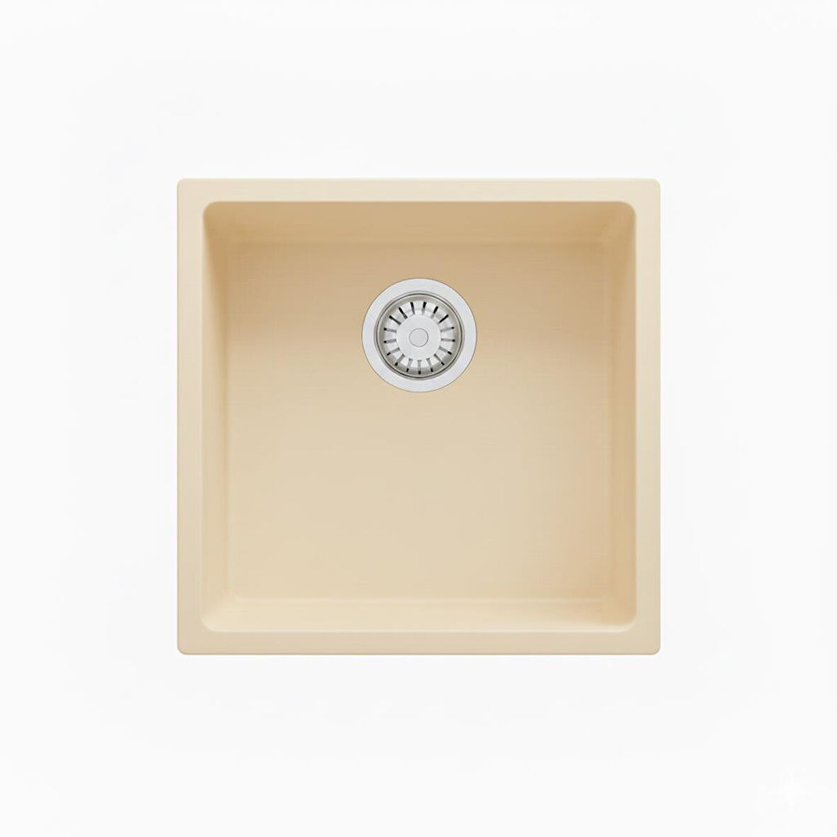 Real Stone Steep 45x40 Krem Granit Mutfak Eviyesi