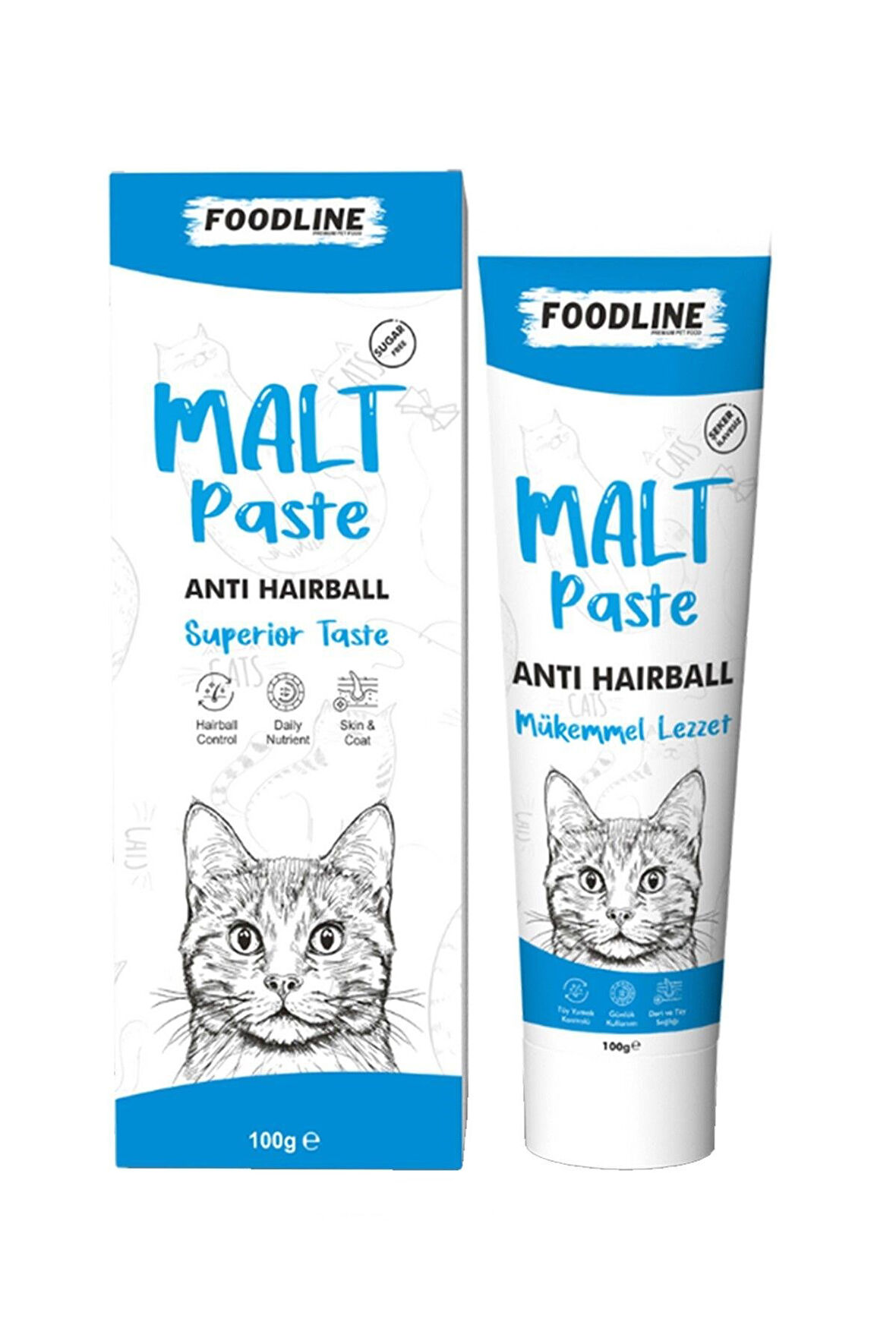 Foodline Anti-Hairball Malt Macun 100gr | Tüy Yumağı Önleyici