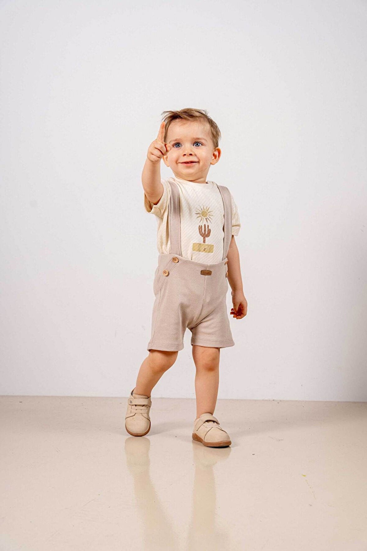 Bebek Çocuk Natural Pamuklu 2'li Takım Ilk Ben Trend Moda Alt Üst Takım