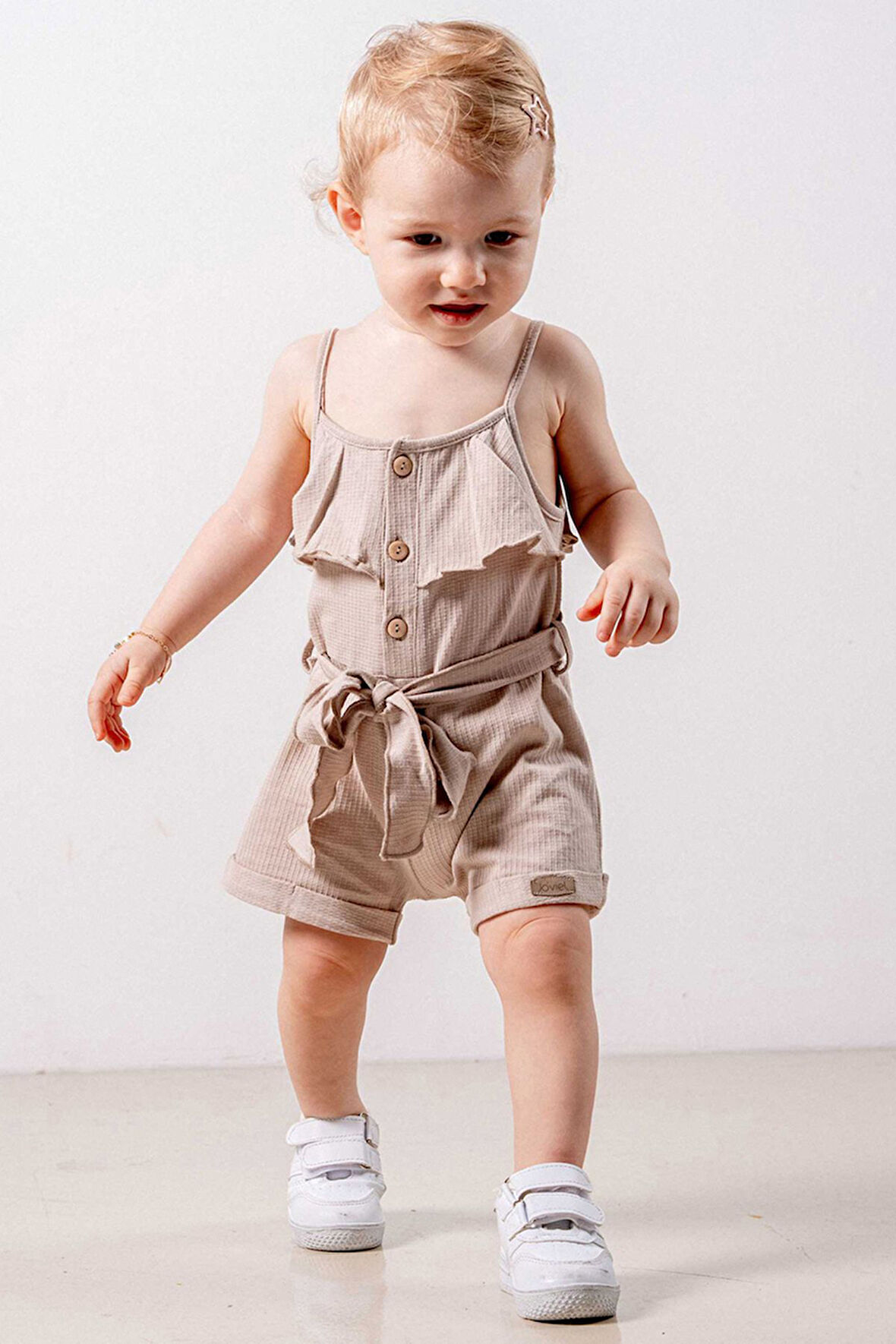 Bebek Çocuk Pamuklu İp Askılı Rahat Tulum Salopet Trend Moda Alt Üst Takım Tulum