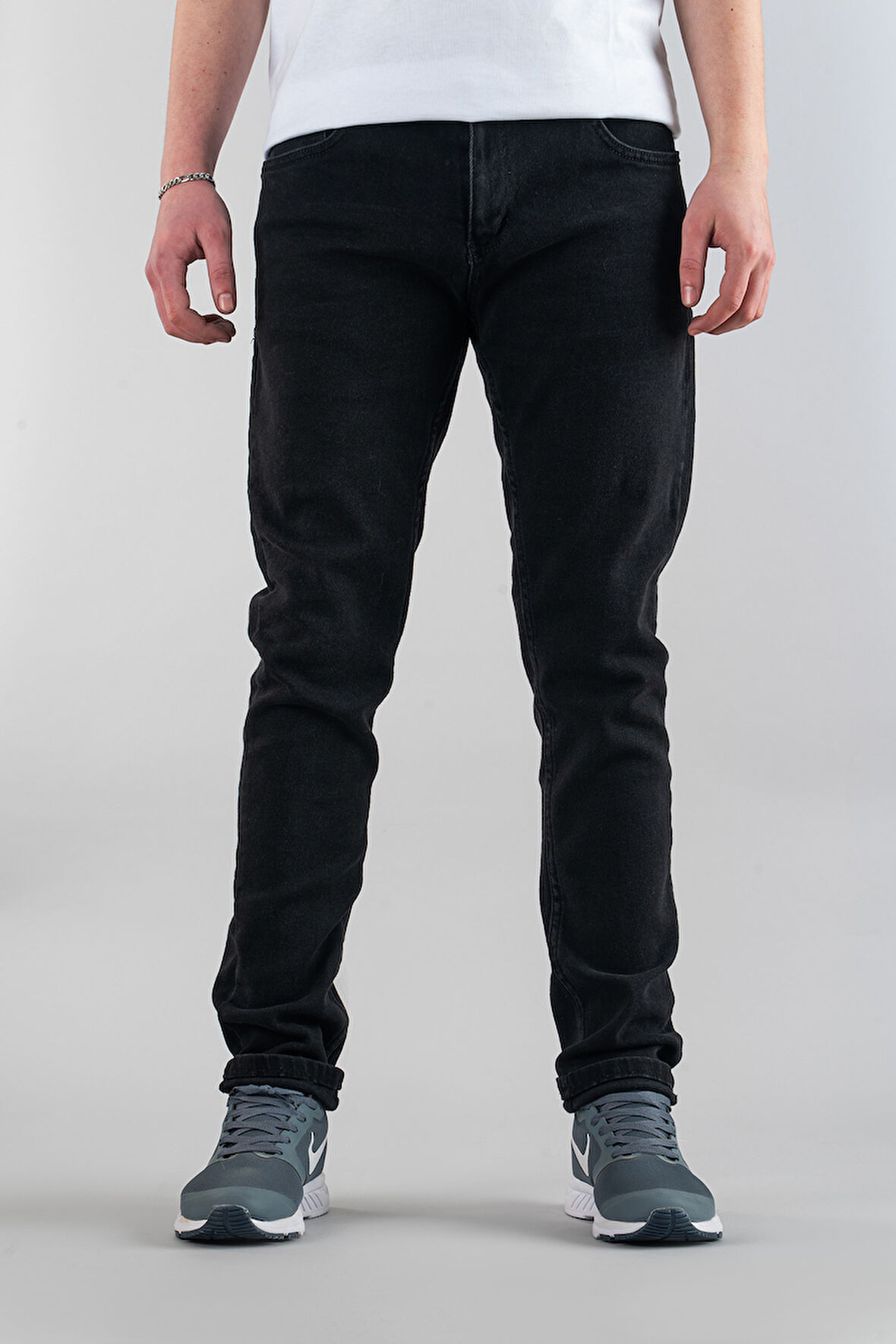 Erkek Slim Fit Dar Kesim Kot Pantolon
