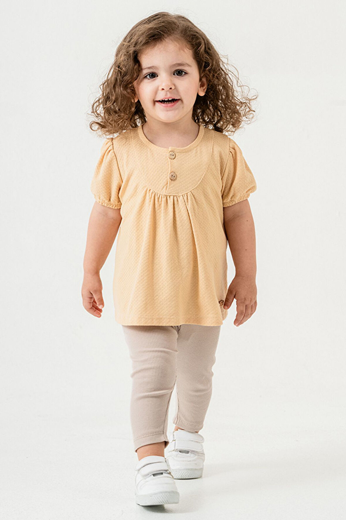 Bebek Çocuk Pamuklu Taytlı 2'li Takım Trend Moda Alt Üst Takım