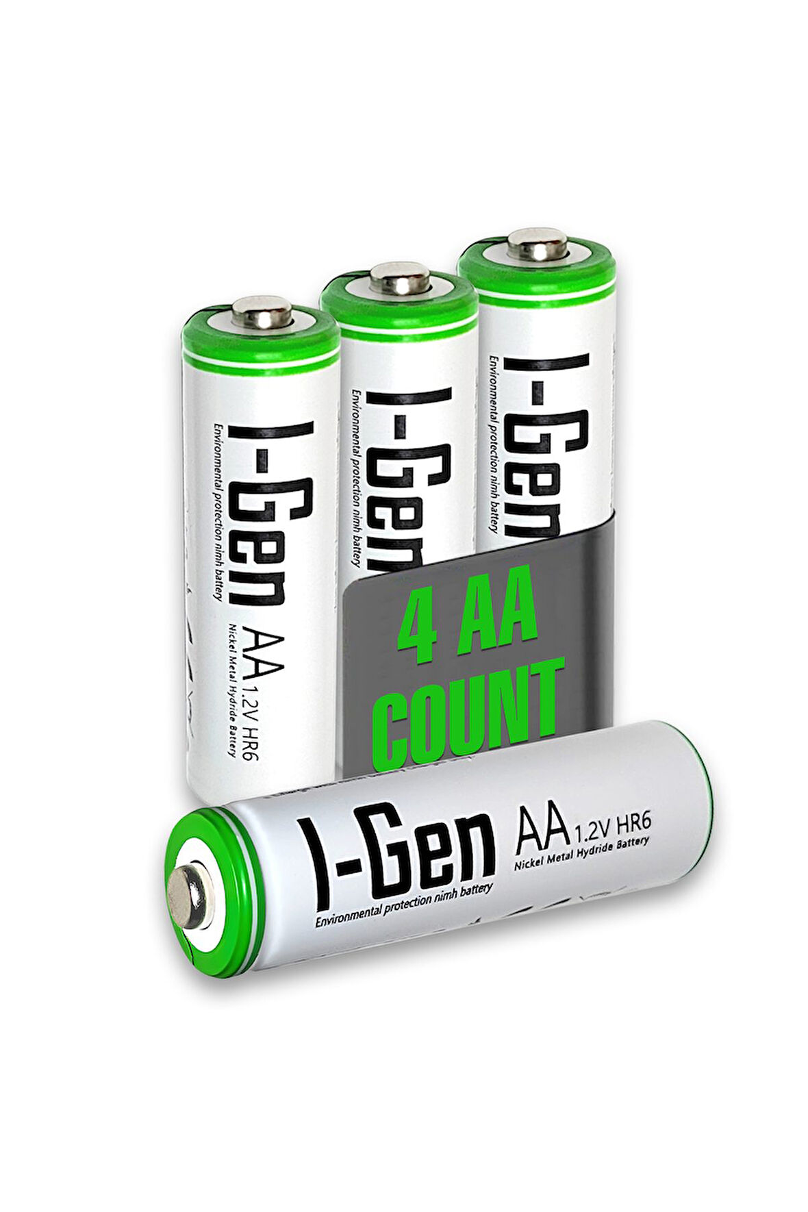 I-Gen Batteries 4 Adet 2700 Mah Aa Şarj Edilebilir Pil, Yüksek Kapasite 1.2V Nimh Kalem Pil Aa