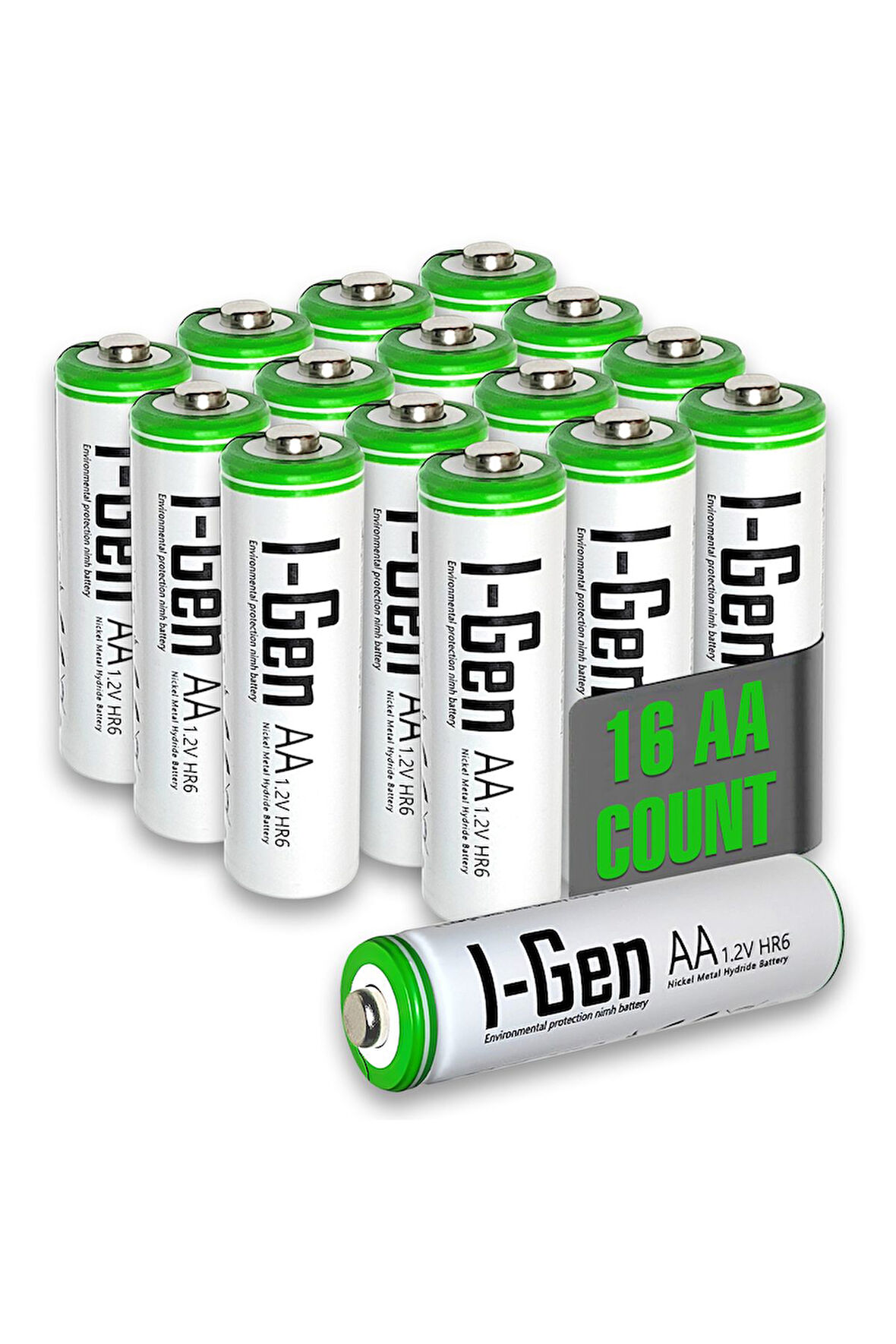 I-Gen AA 2700mah 1.2v Yüksek Kapasite 16'lı Şarj Edilebilir Pil