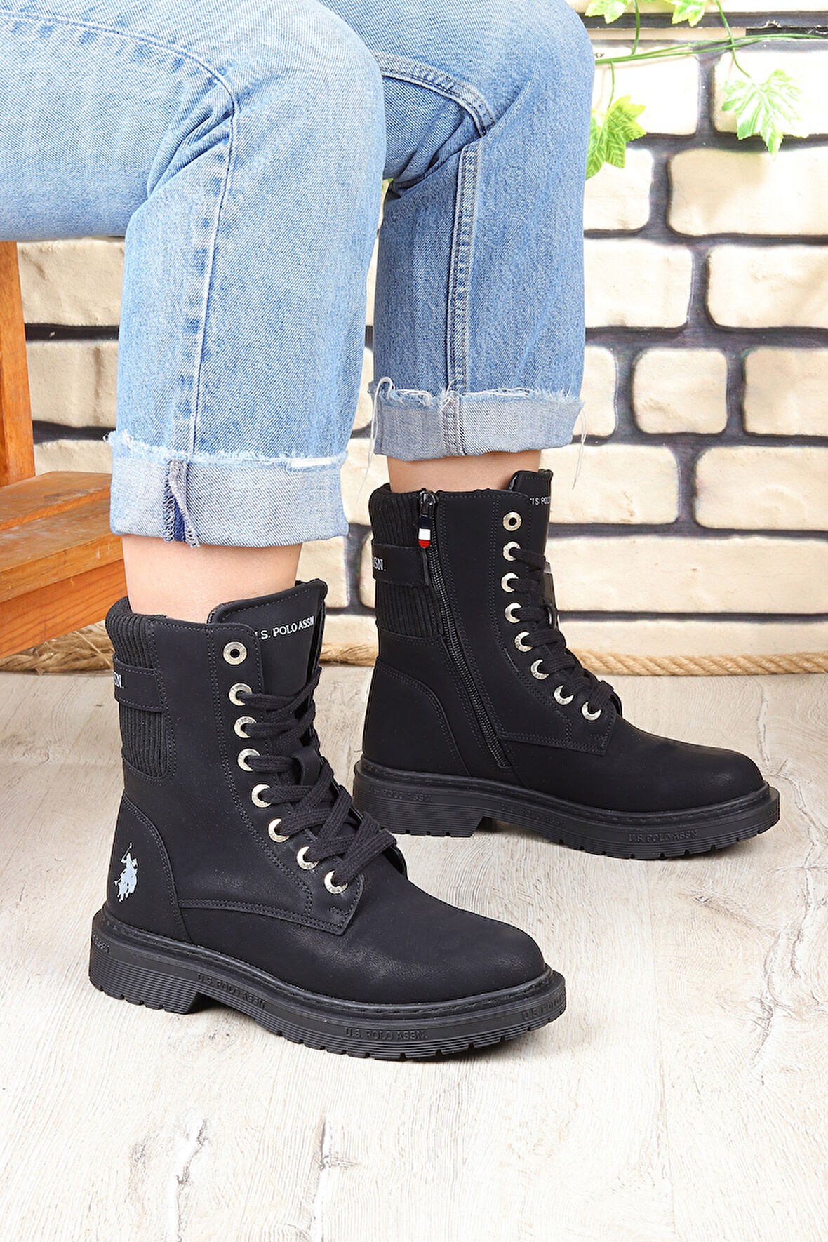 U.S. Polo Assn. Lane Sıcak Astarlı Fermuarlı Kadın Bot