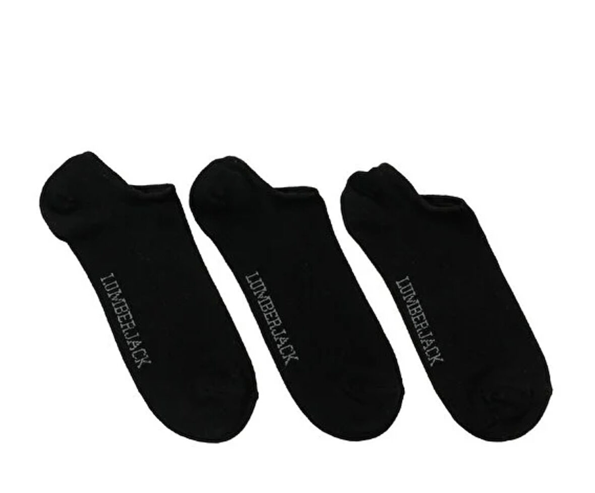 Lumberjack Deborah Siyah 3Lü Çorap