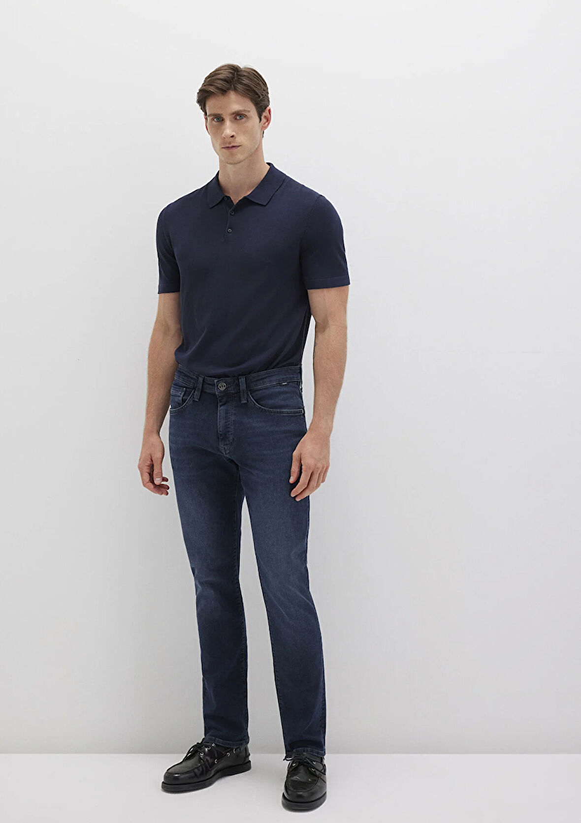 Marcus Sporty Puslu Mürekkep Mavi Jean Pantolon 0035190650