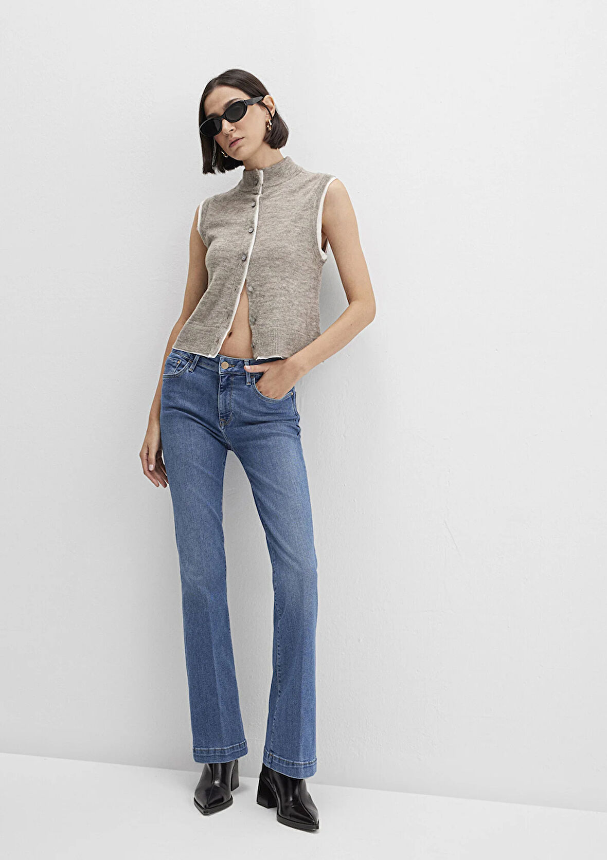 Sydney Gold Premium Vintage Indigo Mavisi Jean Pantolon 1081190759