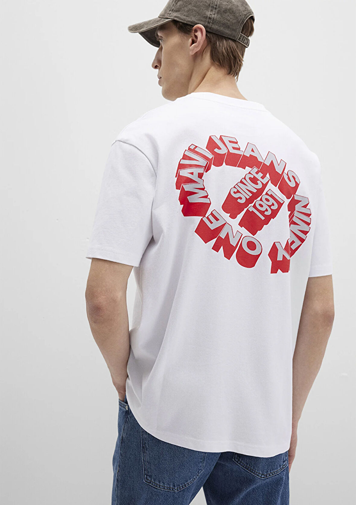 Mavi Jeans Baskılı Beyaz Tişört 0612898-620