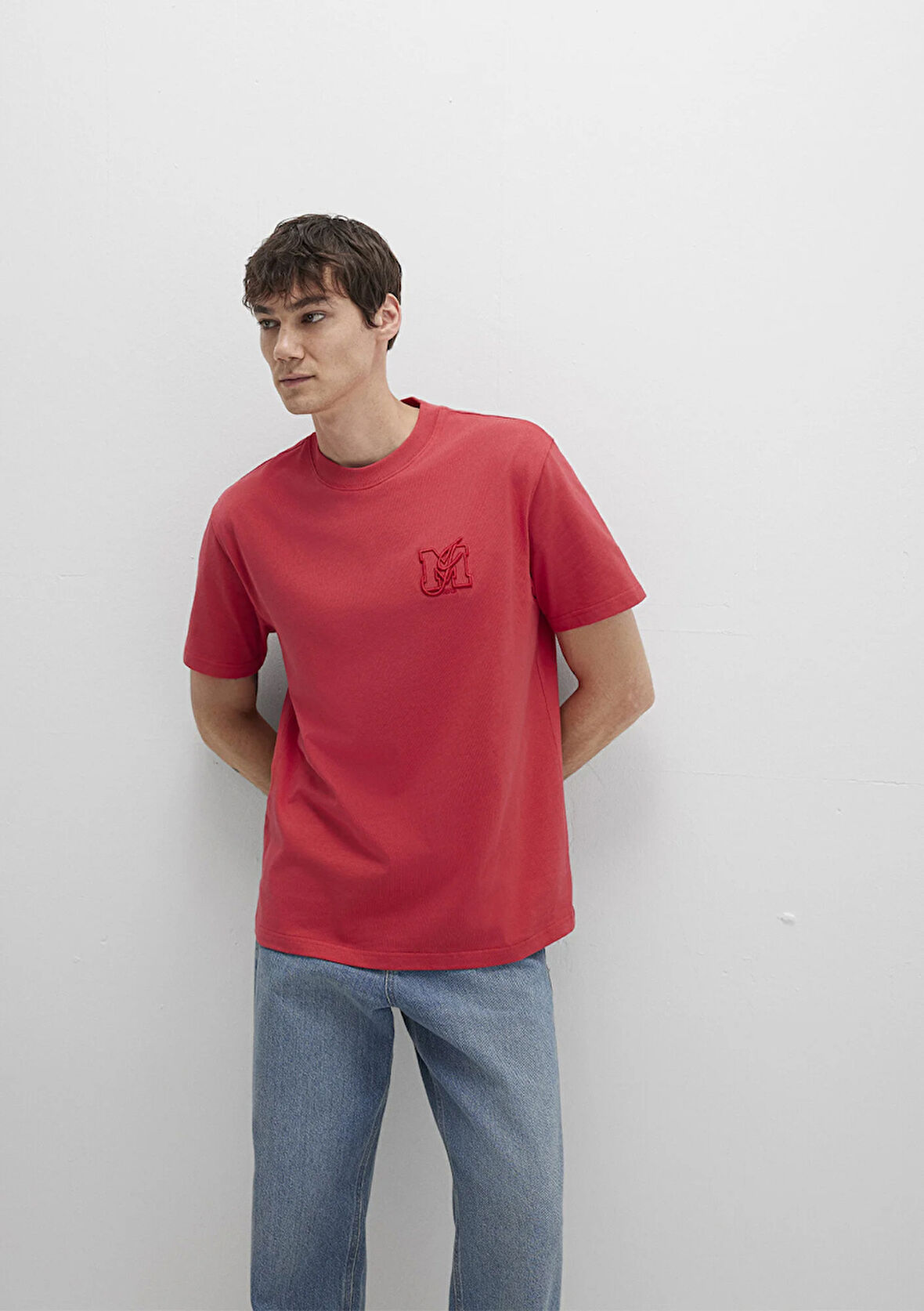 MJ Baskılı Pembe Tişört 0612885-71079