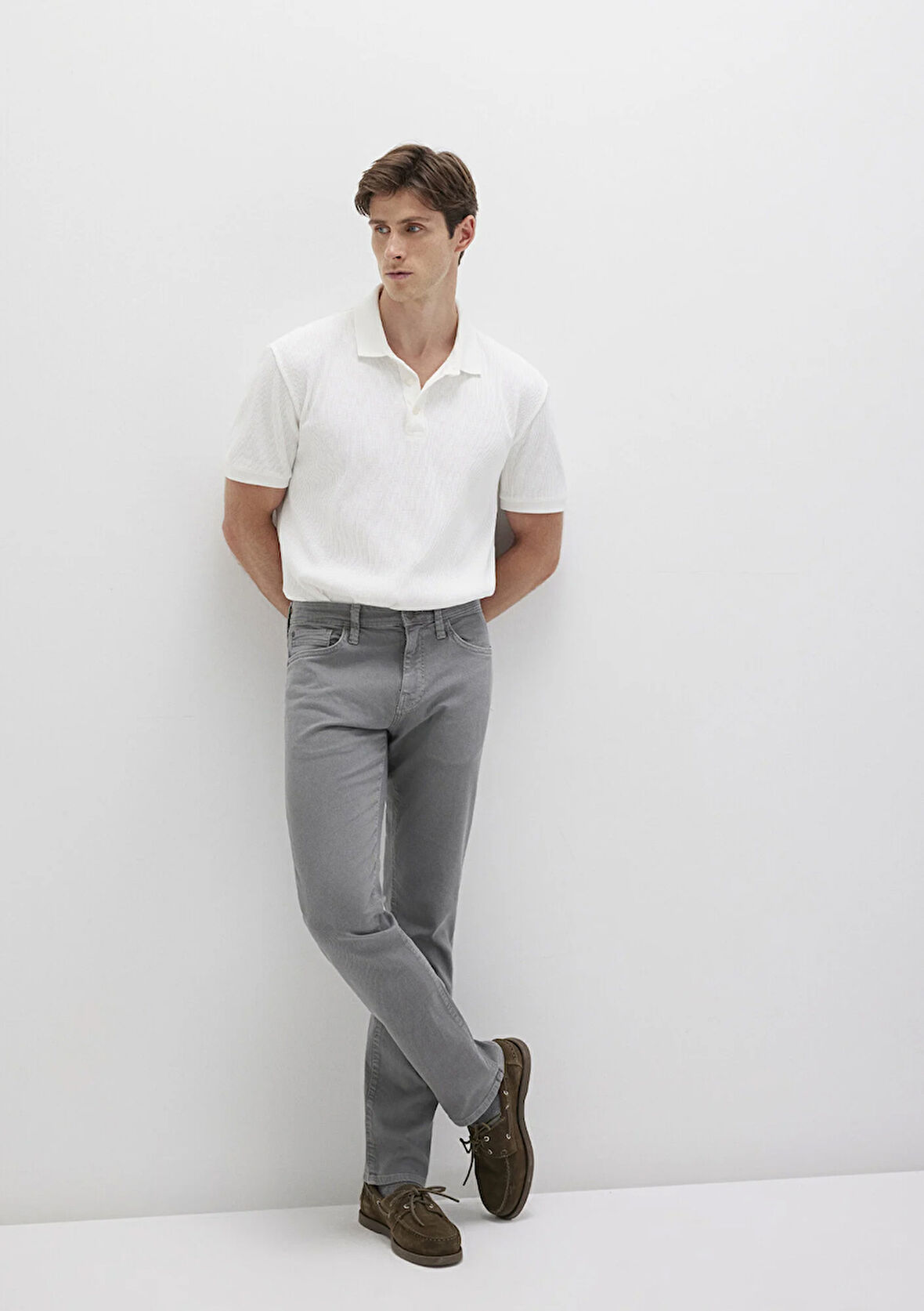 Martin Kalay Gri Comfort Gabardin Pantolon 0037831022