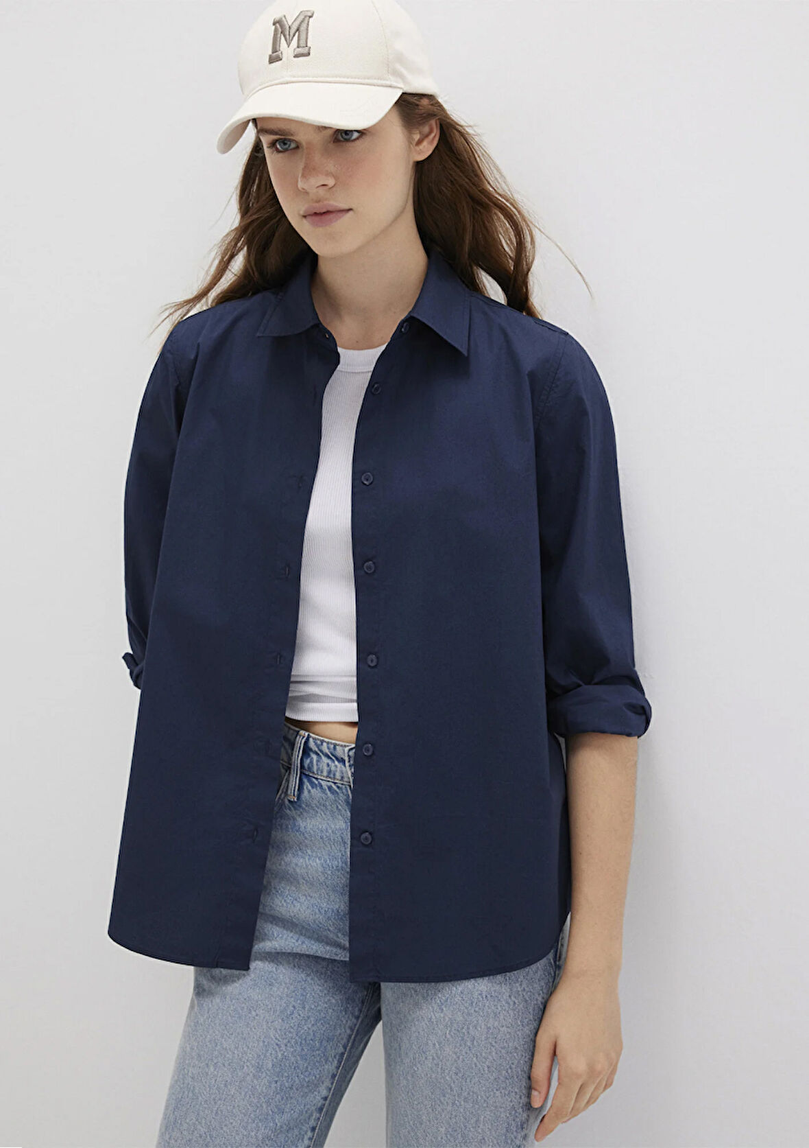 Lacivert Gömlek 1211198-82318