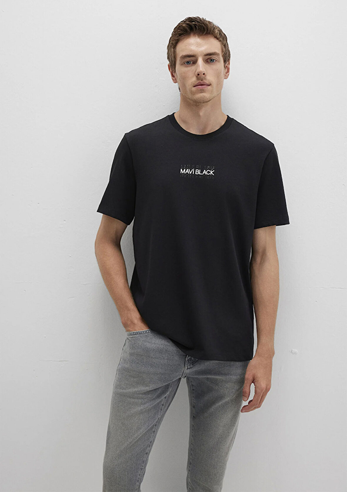 Mavi Black Baskılı Siyah Tişört 0612867-900