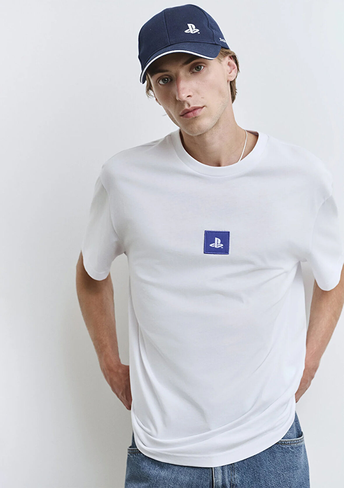 PlayStation Baskılı Beyaz Tişört 0612926-620