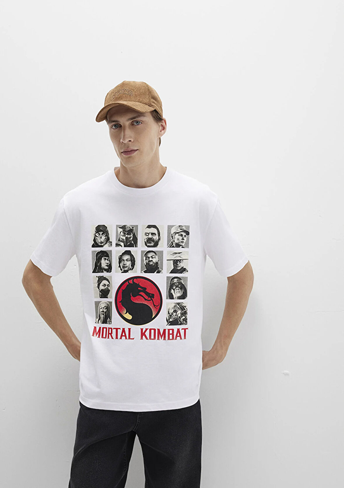 Mortal Kombat Baskılı Siyah Tişört 0612921-620