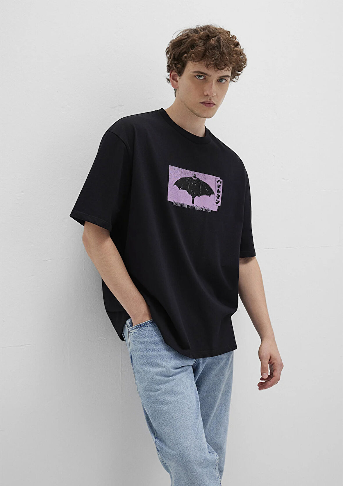 Batmann Baskılı Siyah Tişört 0612920-900