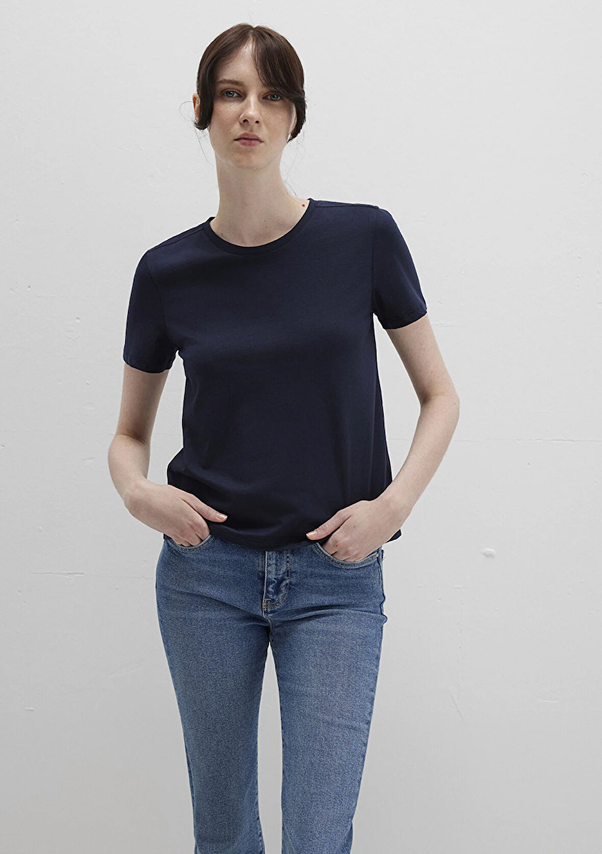 Lacivert Basic Tişört 1613406-86623