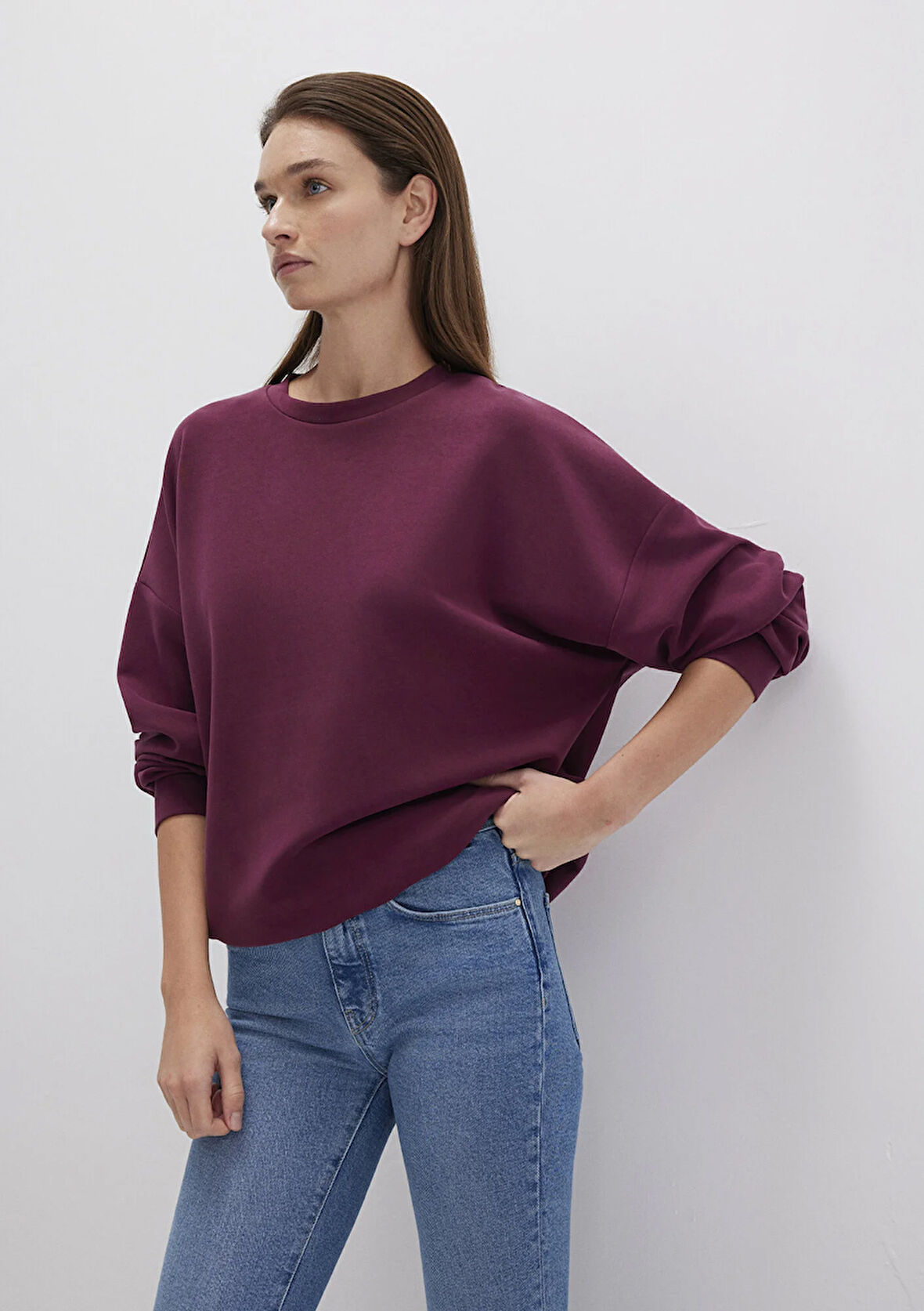 Lux Touch TENCEL TM Modal Bordo Sweatshirt 168837-70426