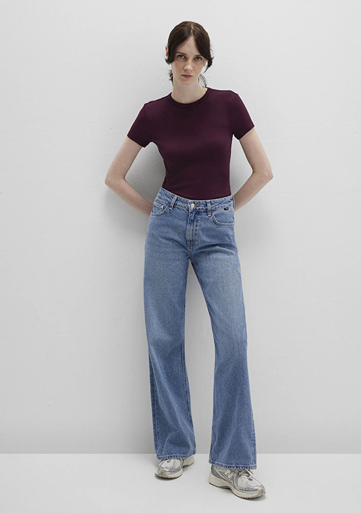 Bordo Basic Tişört 1613081-70434