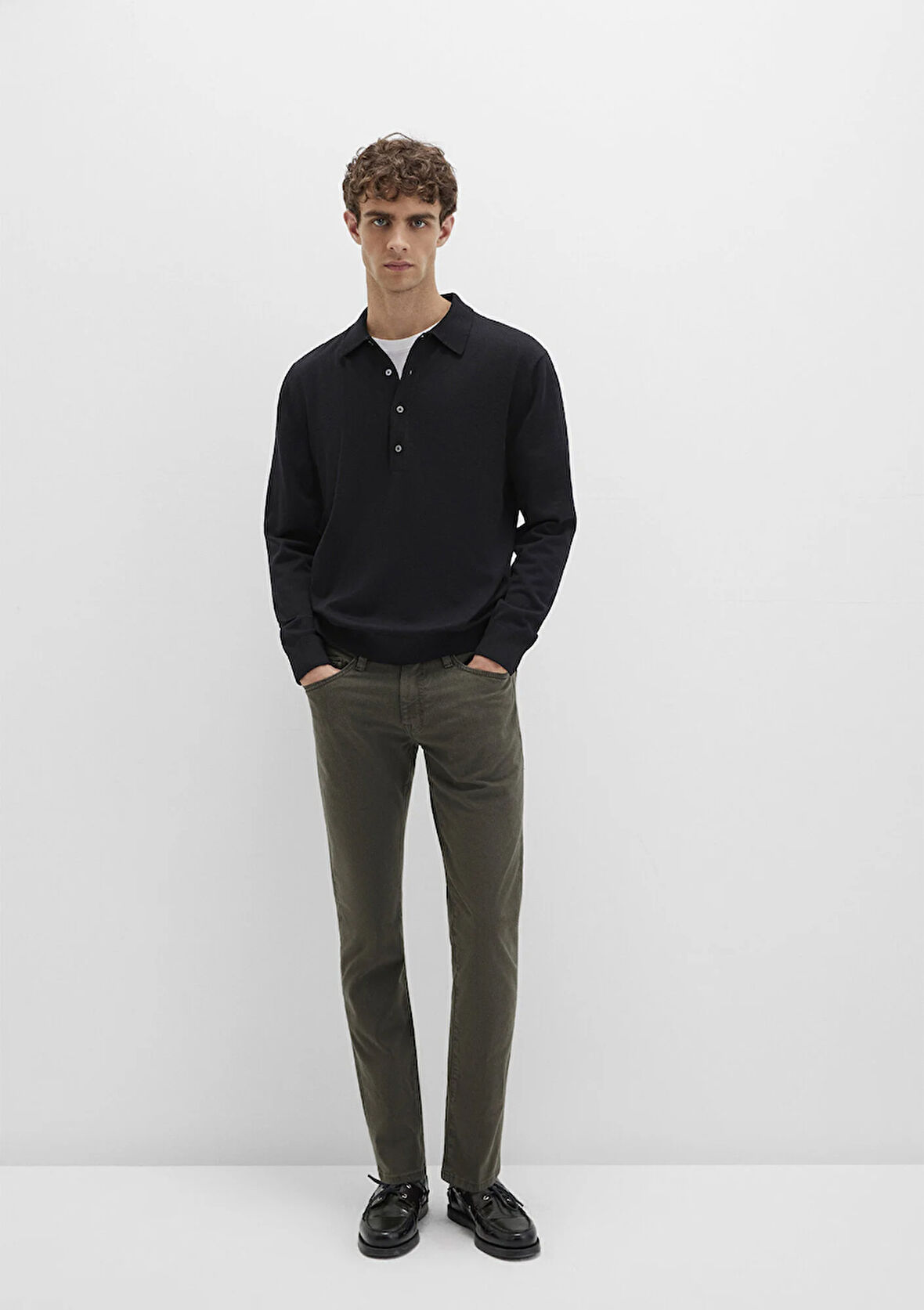 Jake Mavi Black Koyu Yeşil Gabardin Pantolon 0042290685