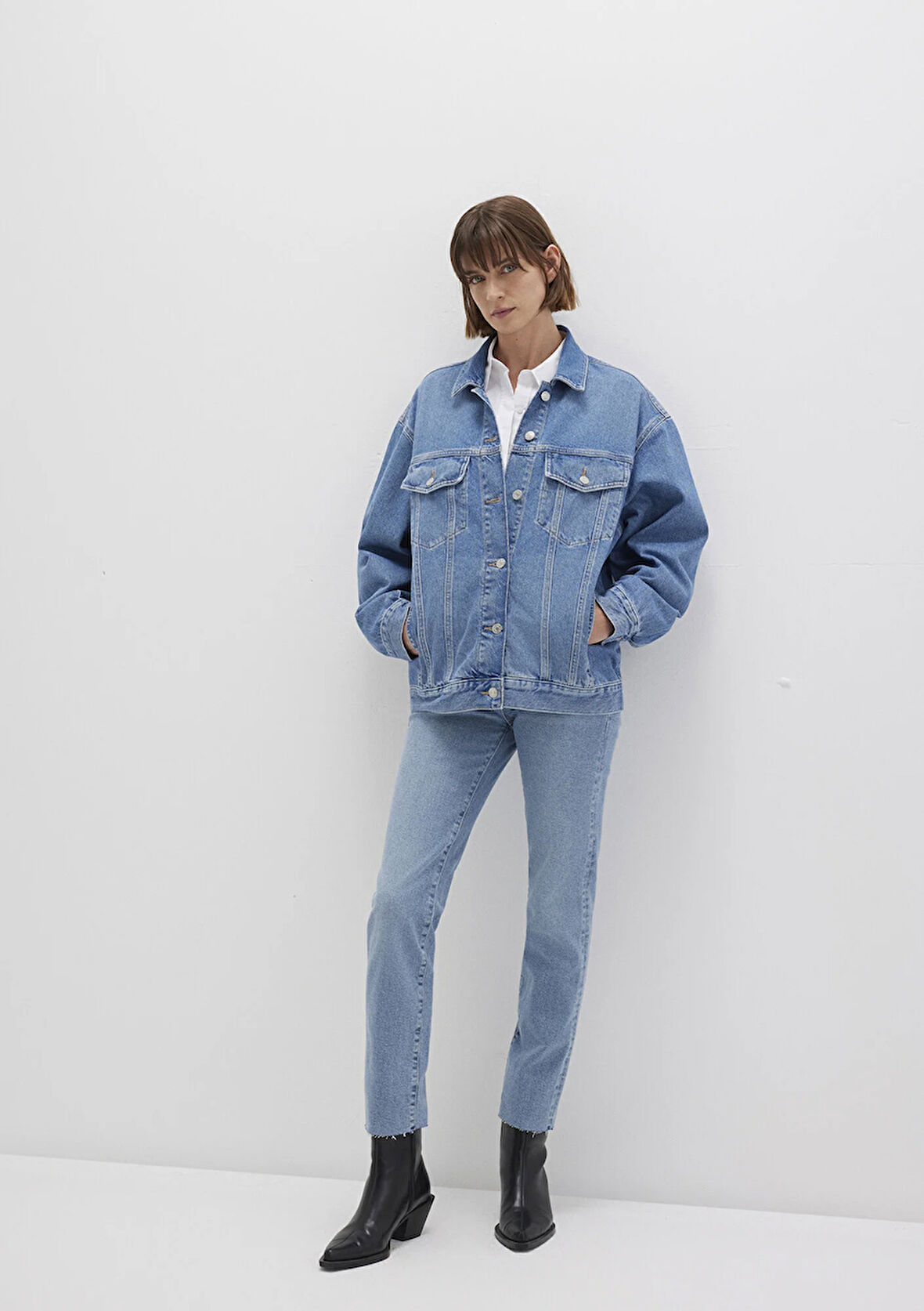 Luna 90lar Indigo Mavisi Jean Ceket 1110177-90545