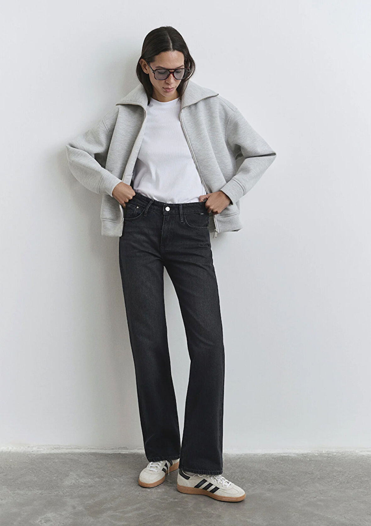 Jane Classic Denim Koyu Gri Smoke Jean Pantolon 1010917-90505