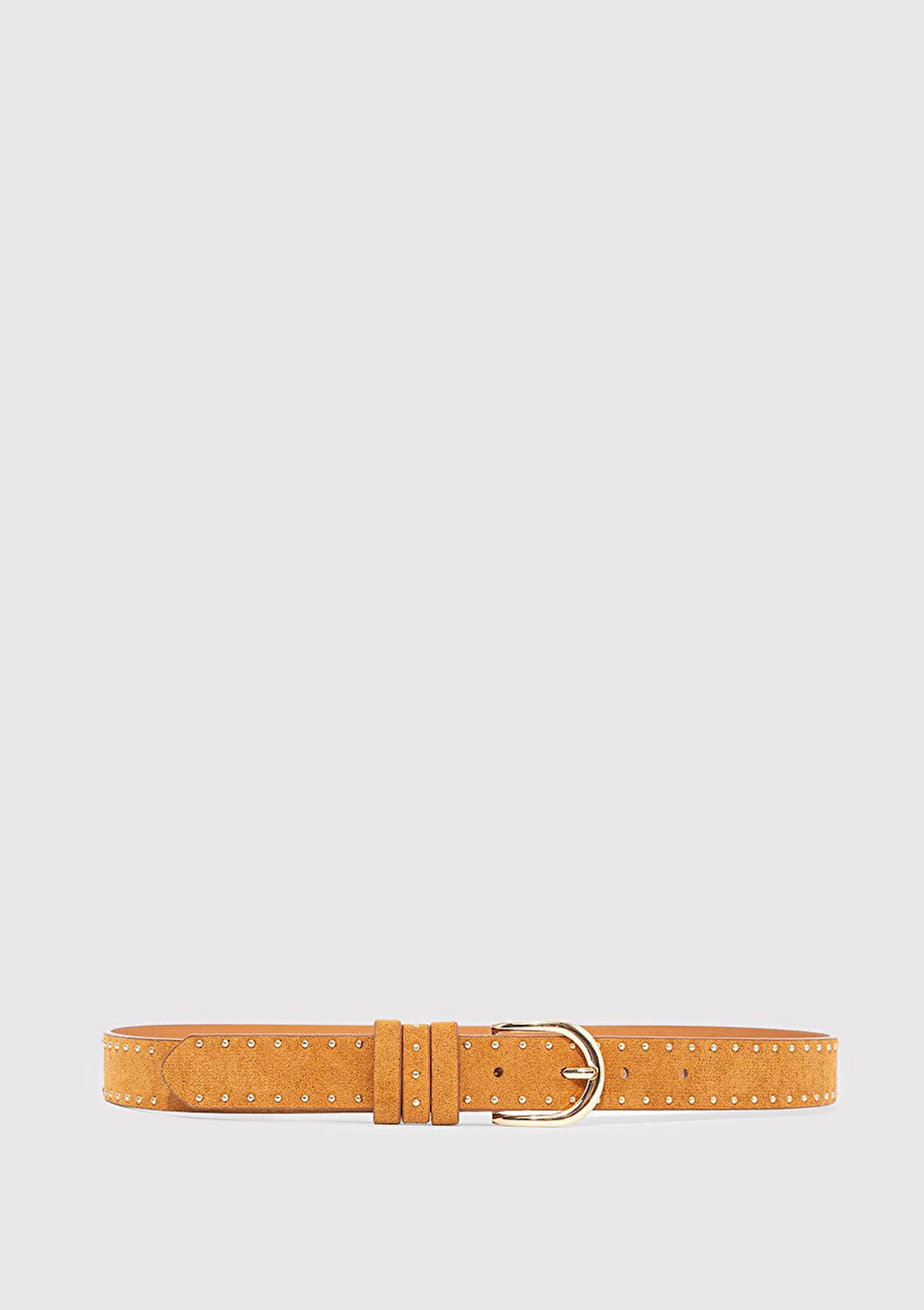 Kahverengi Suni Süet Deri Kemer 1913580-33653